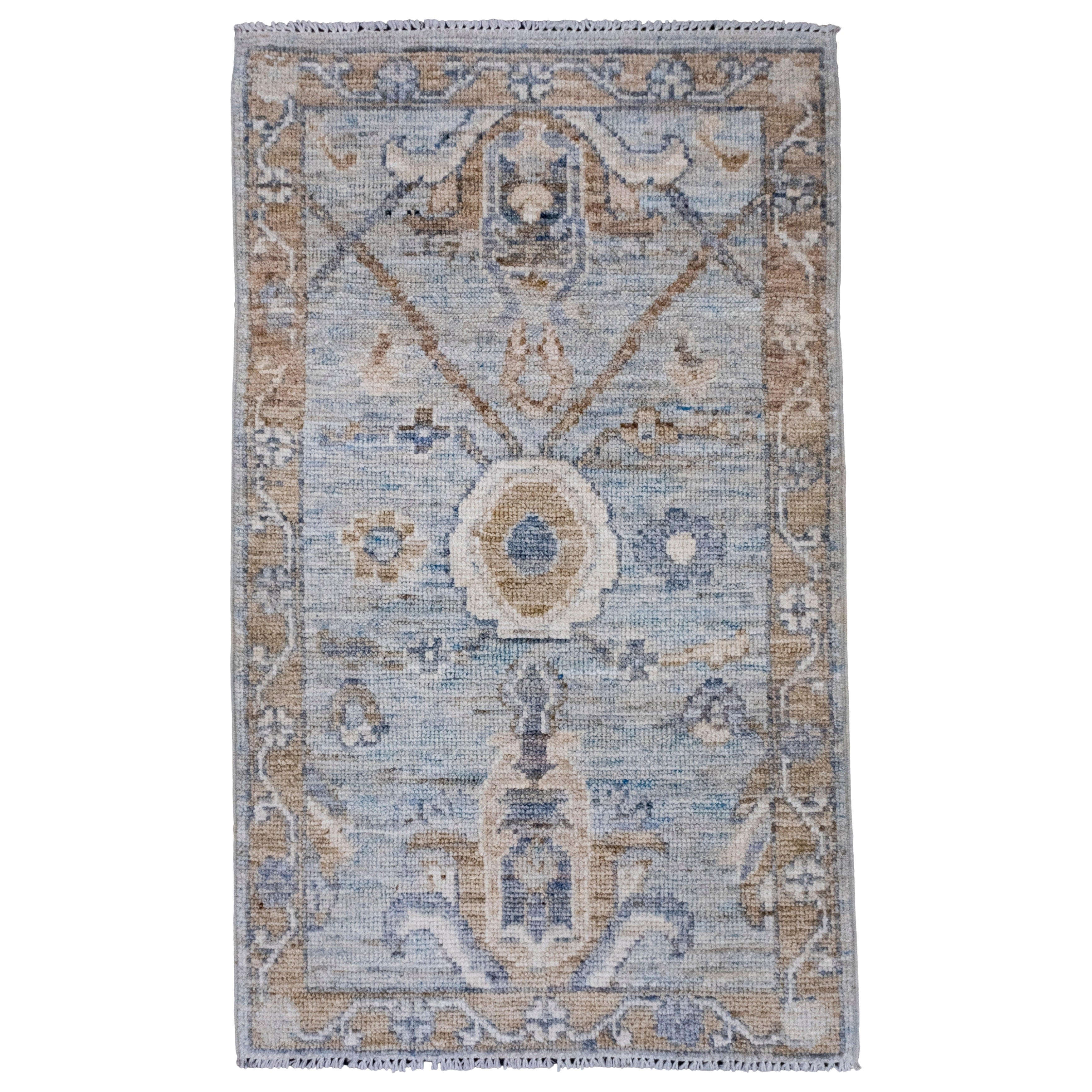 Tapis oriental fait main Oushak 2' x 3'4" n°9020