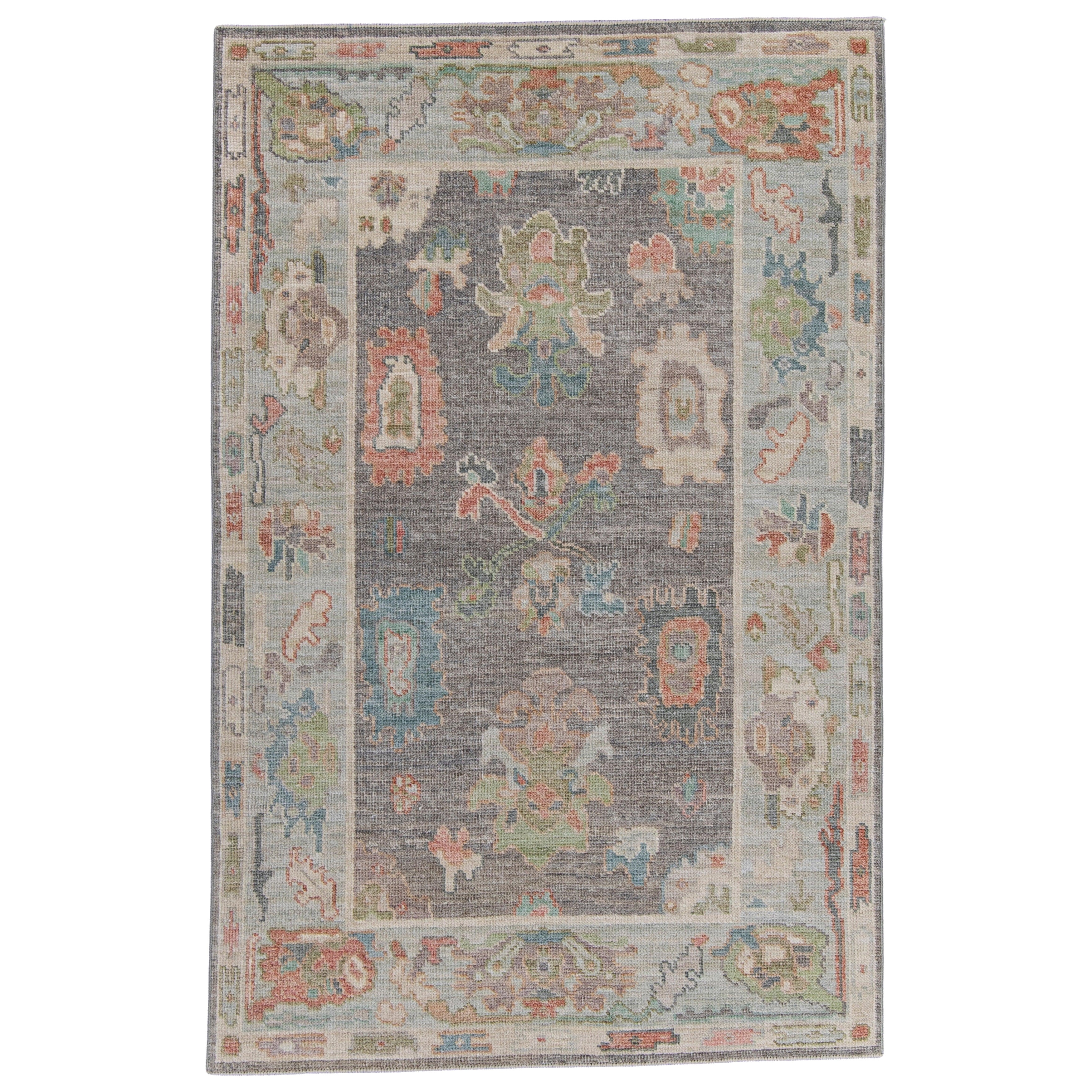 Türkischer Oushak-Teppich 3'11" x 6'1" #16029
