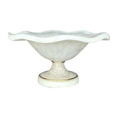 Vintage Boho Tessellated Stone Ruffle Bowl