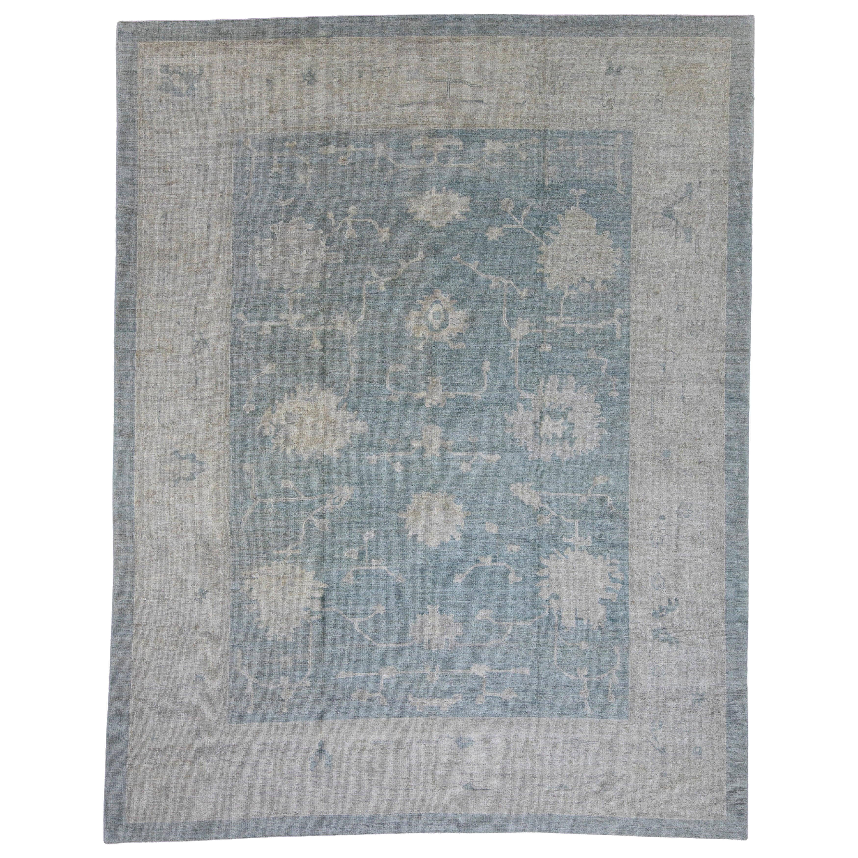 Turkish Oushak Rug 12'1" x 15'5" #16520