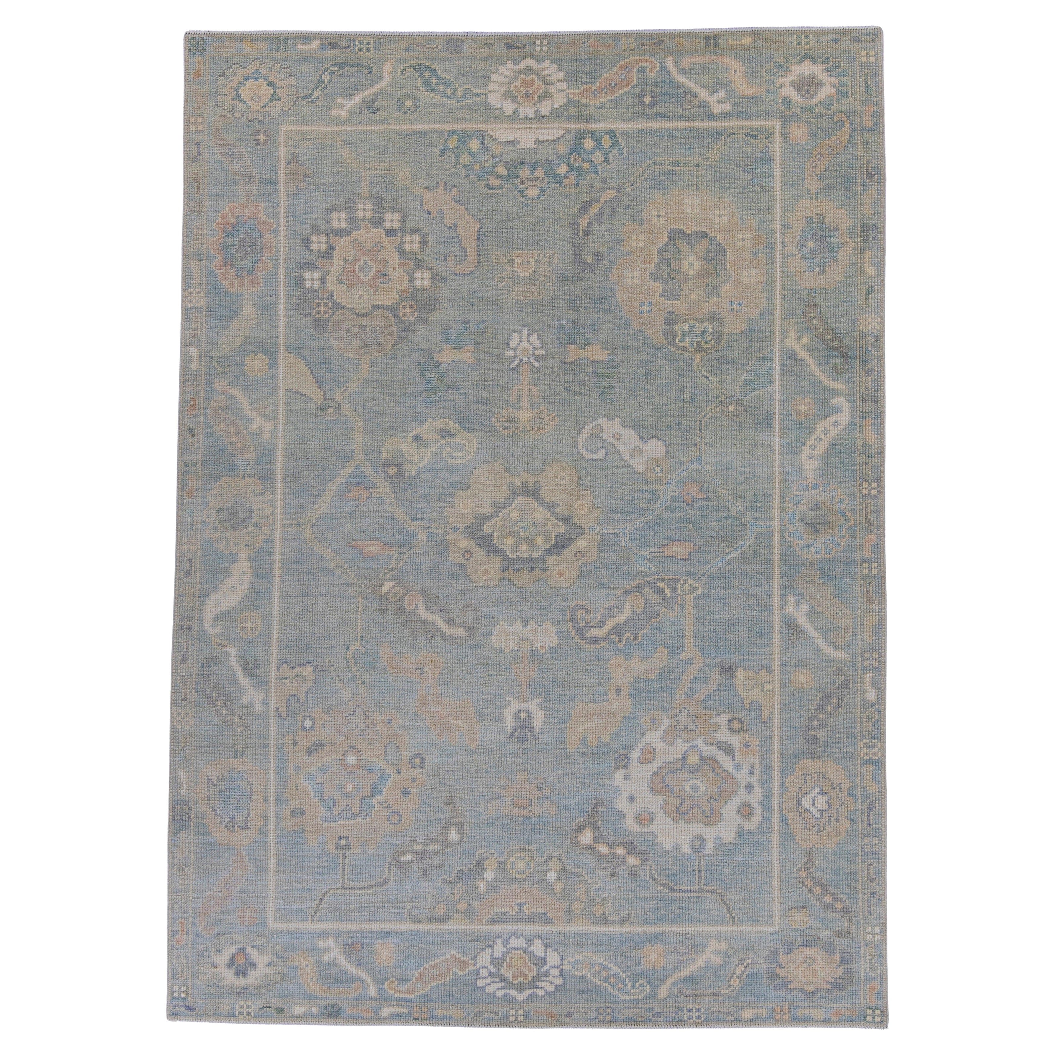 Turkish Oushak Rug 5' x 6'11" #16555