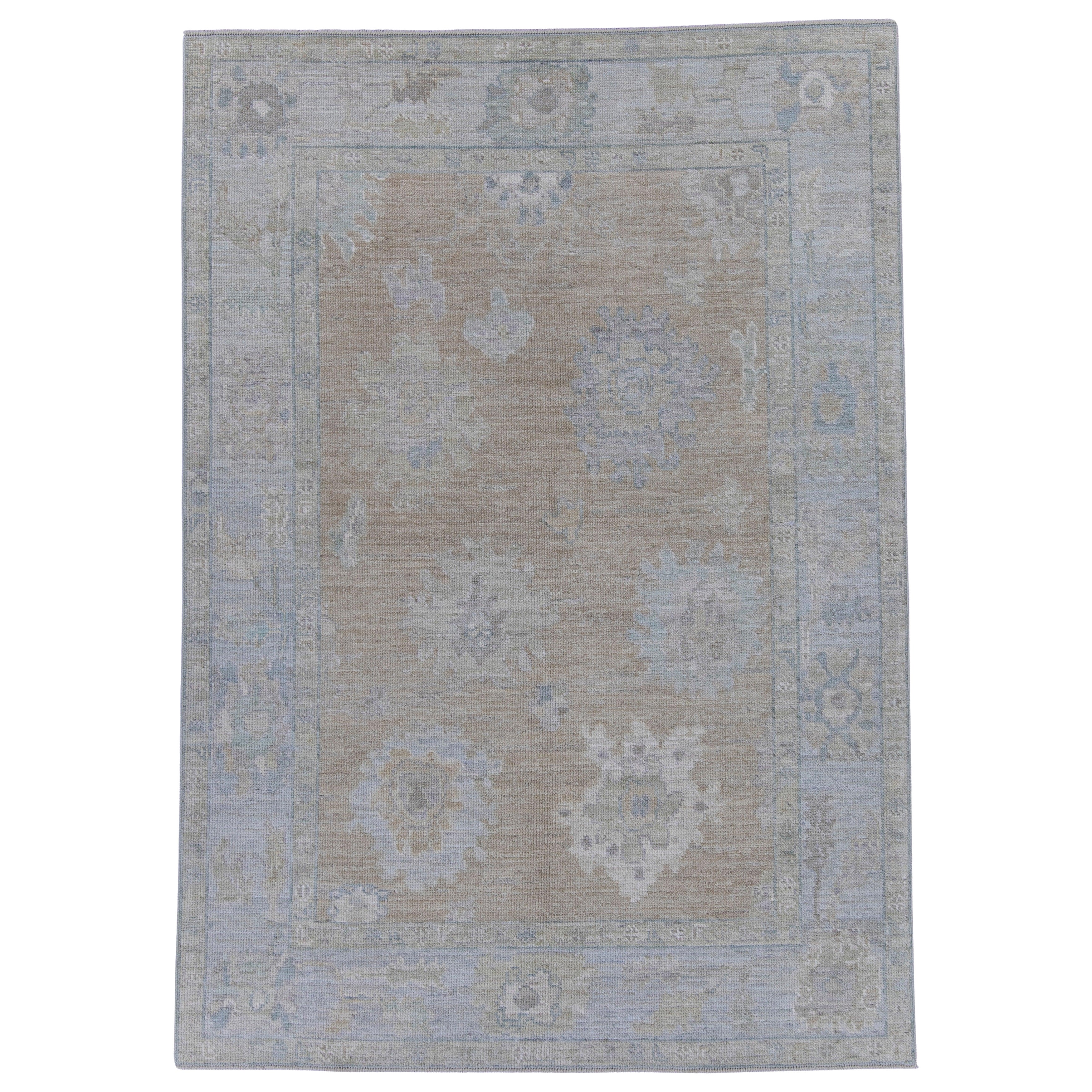 Tapis turc Oushak 4'11" x 7' n° 16466