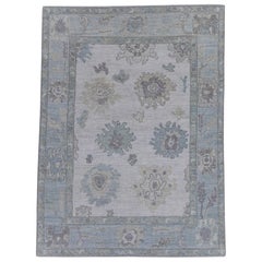 Turkish Oushak Rug 5'2" x 6'11" #16463