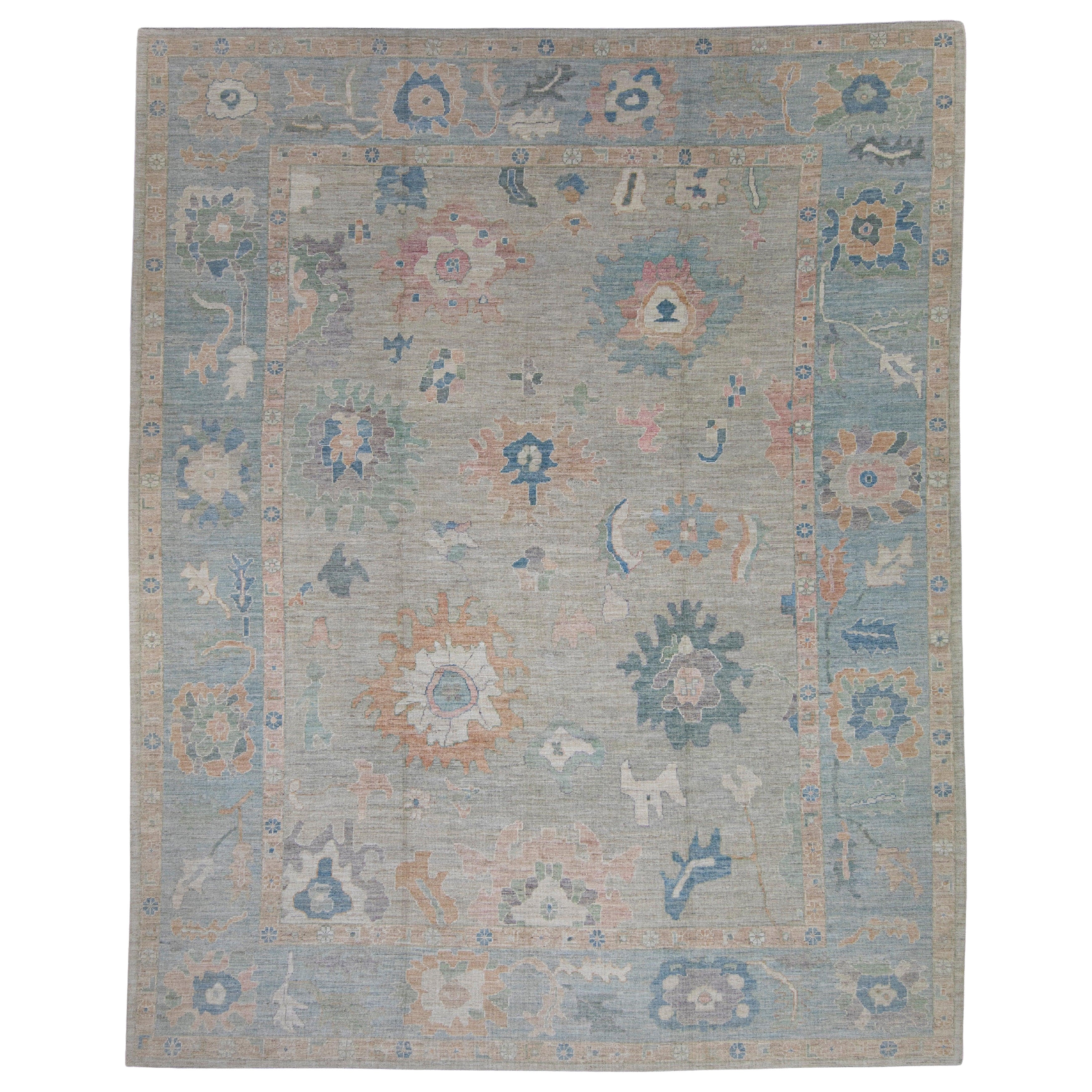 Turkish Oushak Rug 12'4" x 15'4" #16490