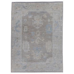 Türkischer Oushak-Teppich 5'2" x 7'1" #16445