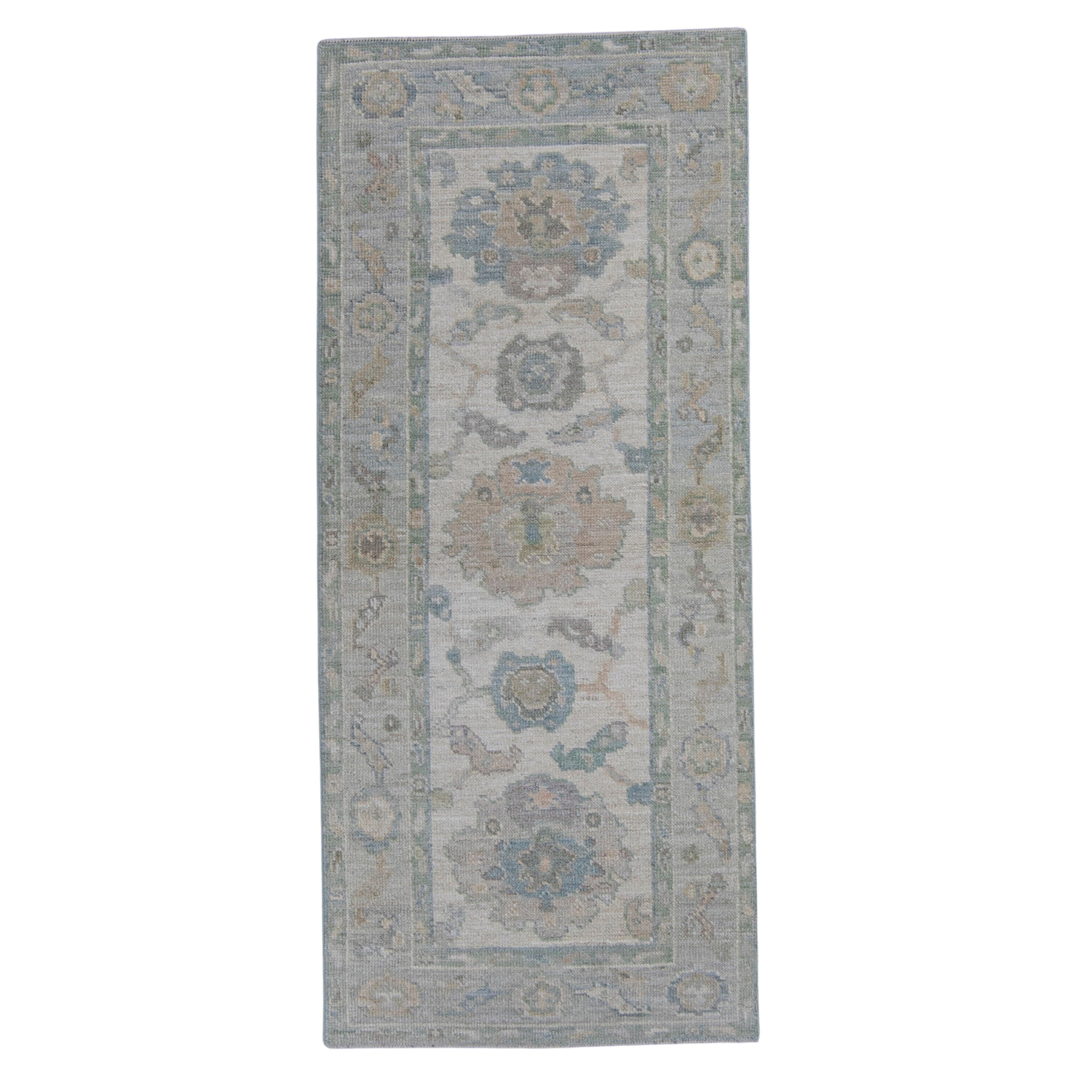 Tapis turc Oushak 2'8" x 6'3" n°16405