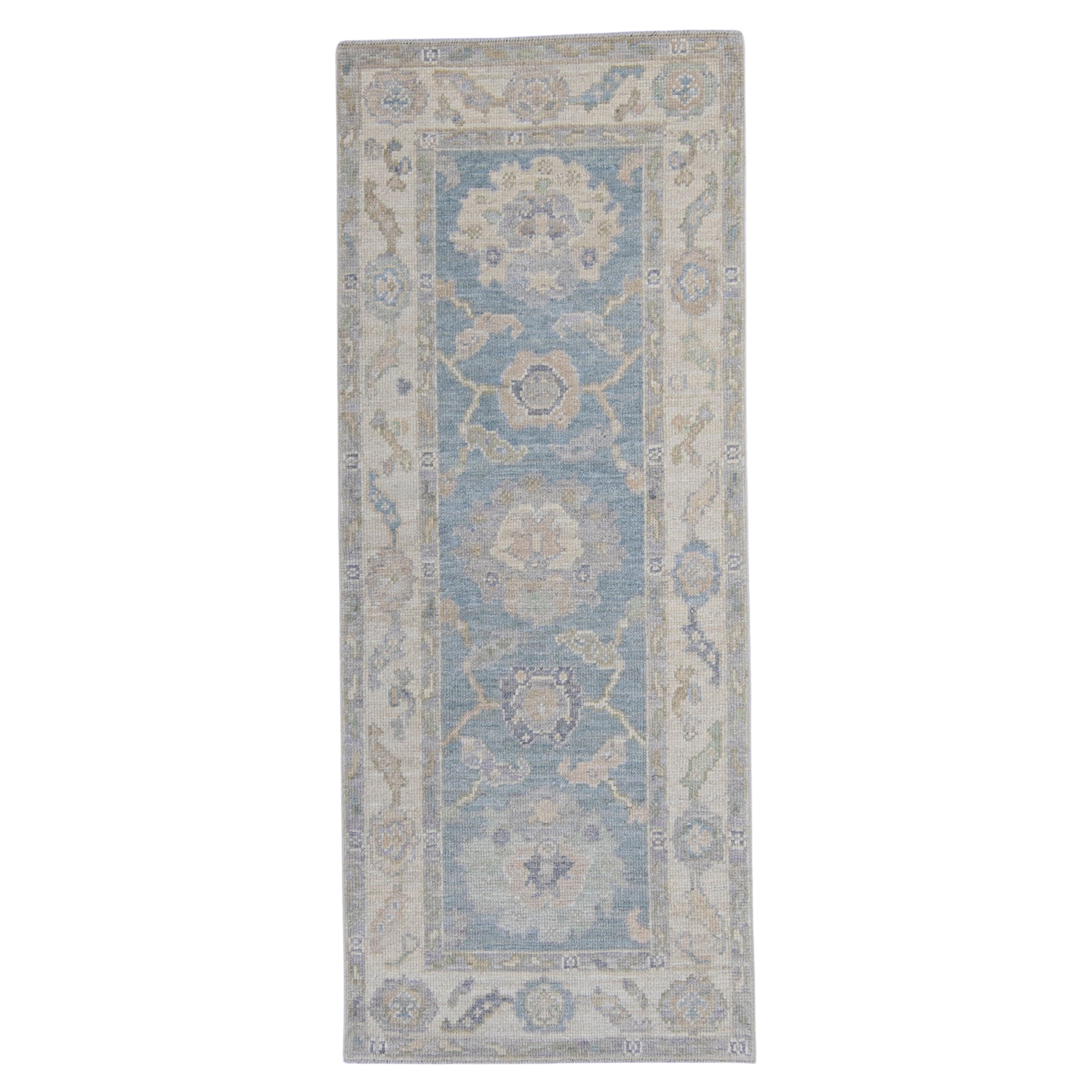 Turkish Oushak Rug 2'5" x 6' #16298