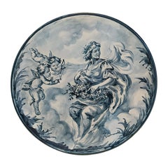Assiette décorative de Giacomo Raimondi pour Albisola, Italie