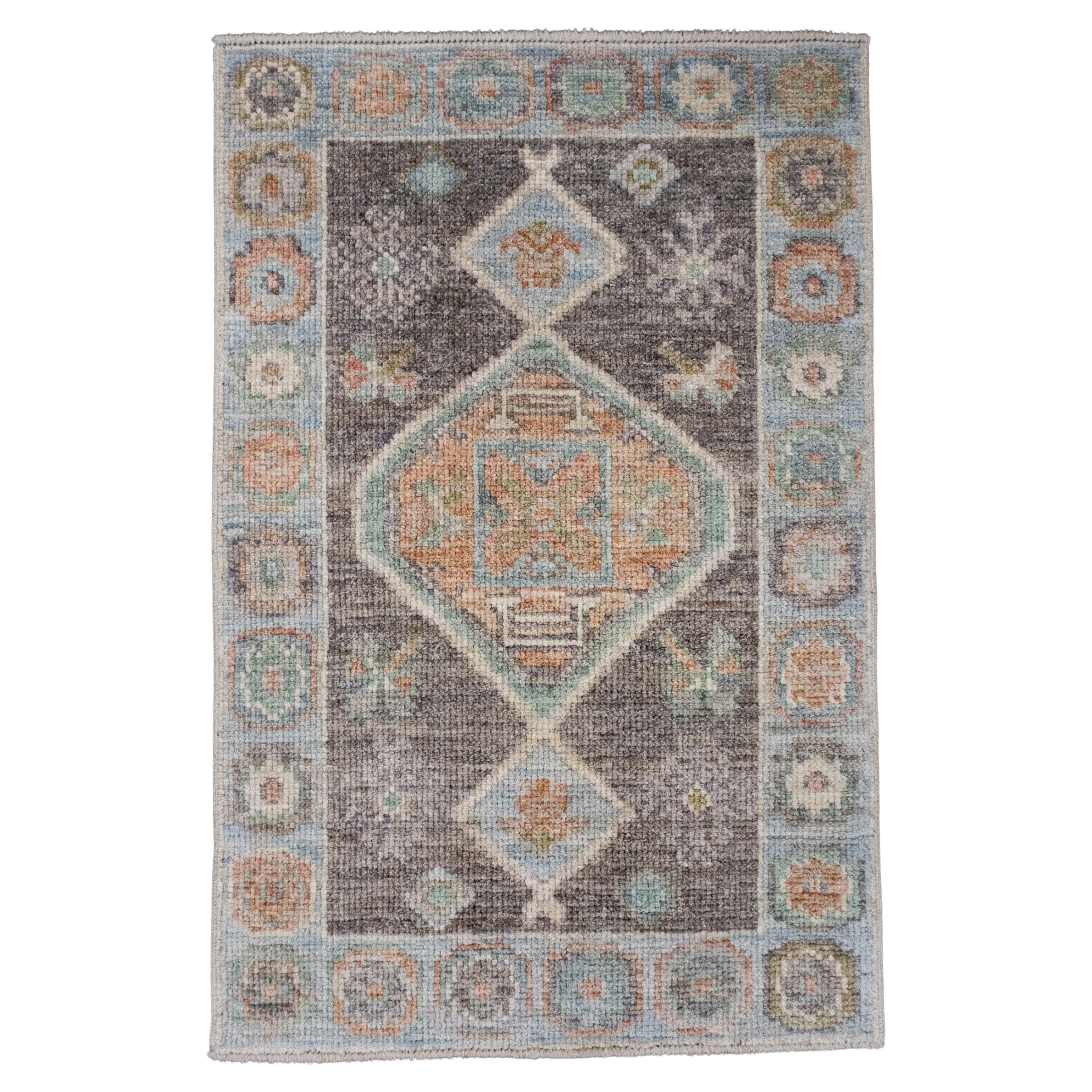Turkish Oushak Rug 2'1" x 3'3" #16358