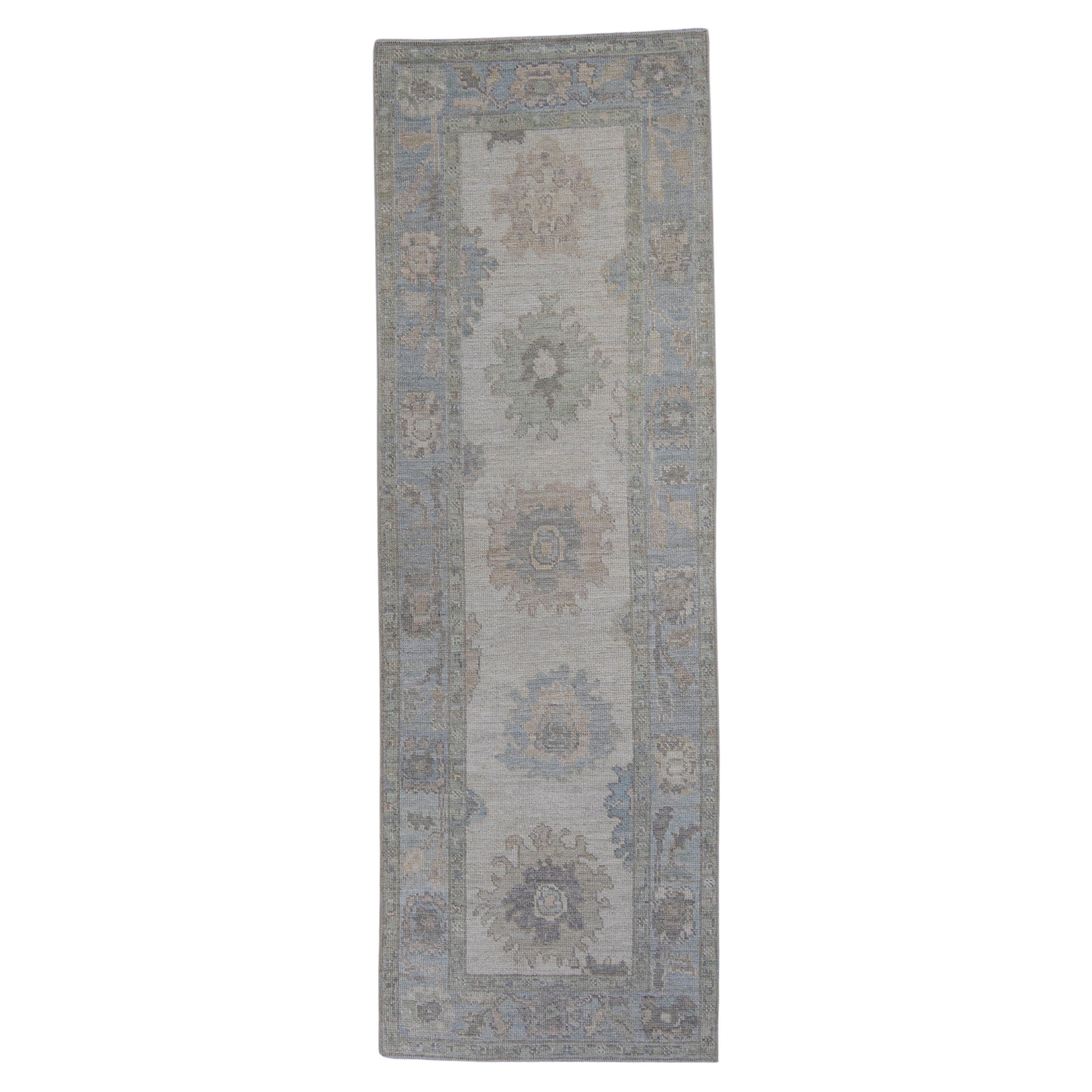 Turkish Oushak Runner Rug 2'11" x 8'8" #16161