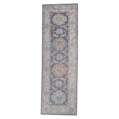 Tapis de couloir turc Oushak 2'8" x 8'2" n° 16152