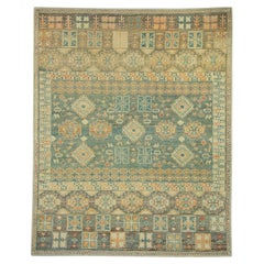 Türkischer Oushak-Teppich aus altem Wolle 7'11" x 9'10" #16862