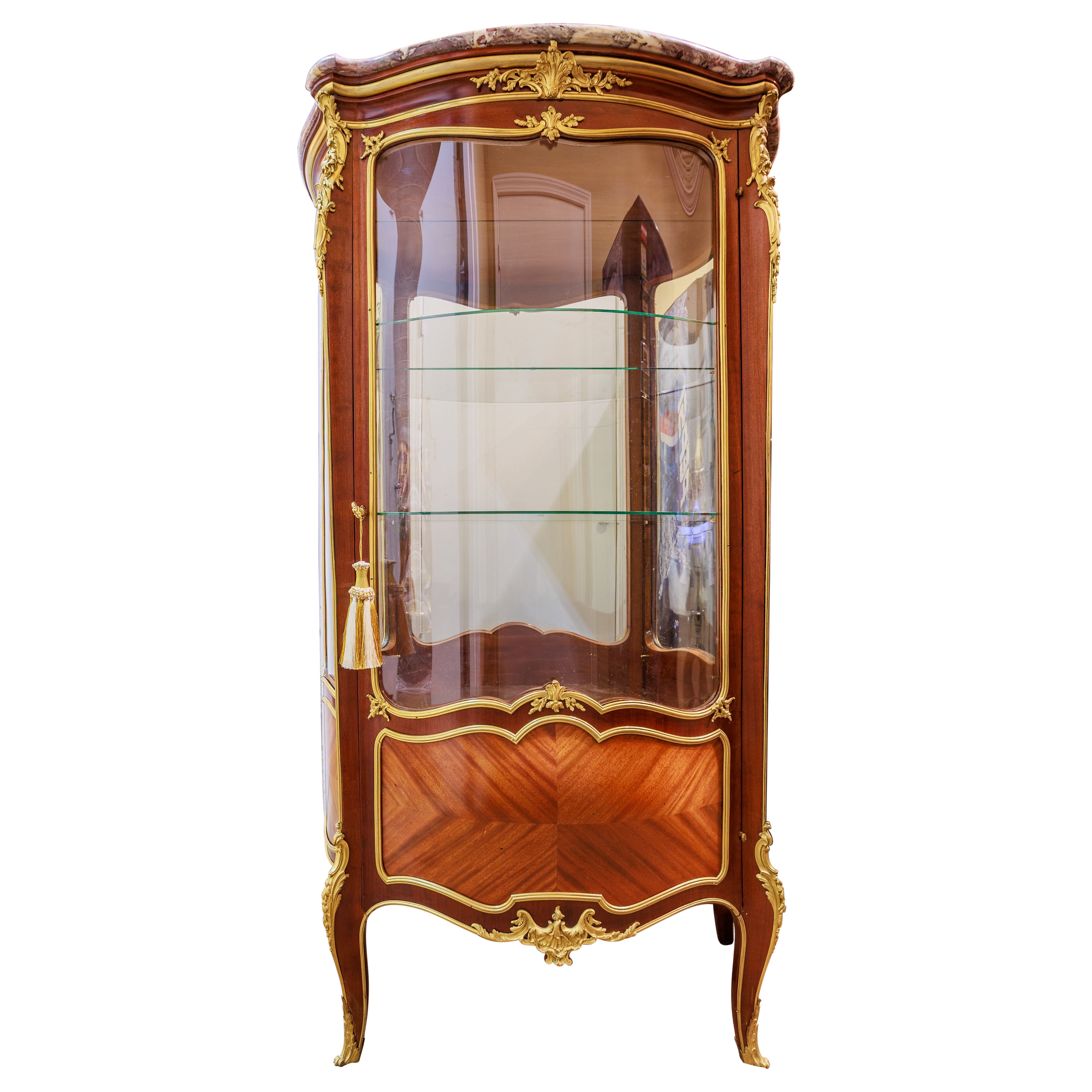 A fine French 19th century viewing cabinet by Francois Linke