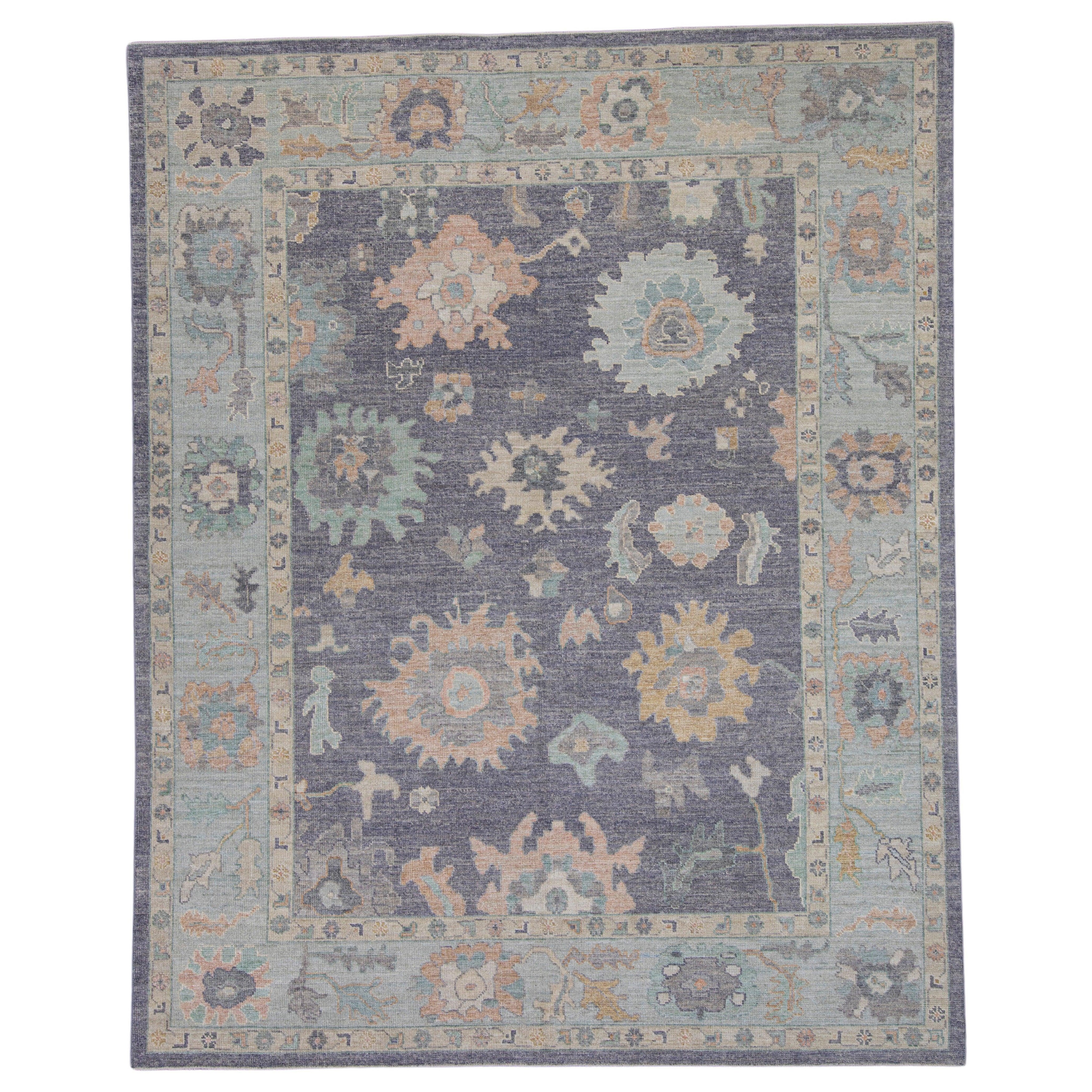 Turkish Oushak Rug 8'5" x 10'5" #16547 For Sale