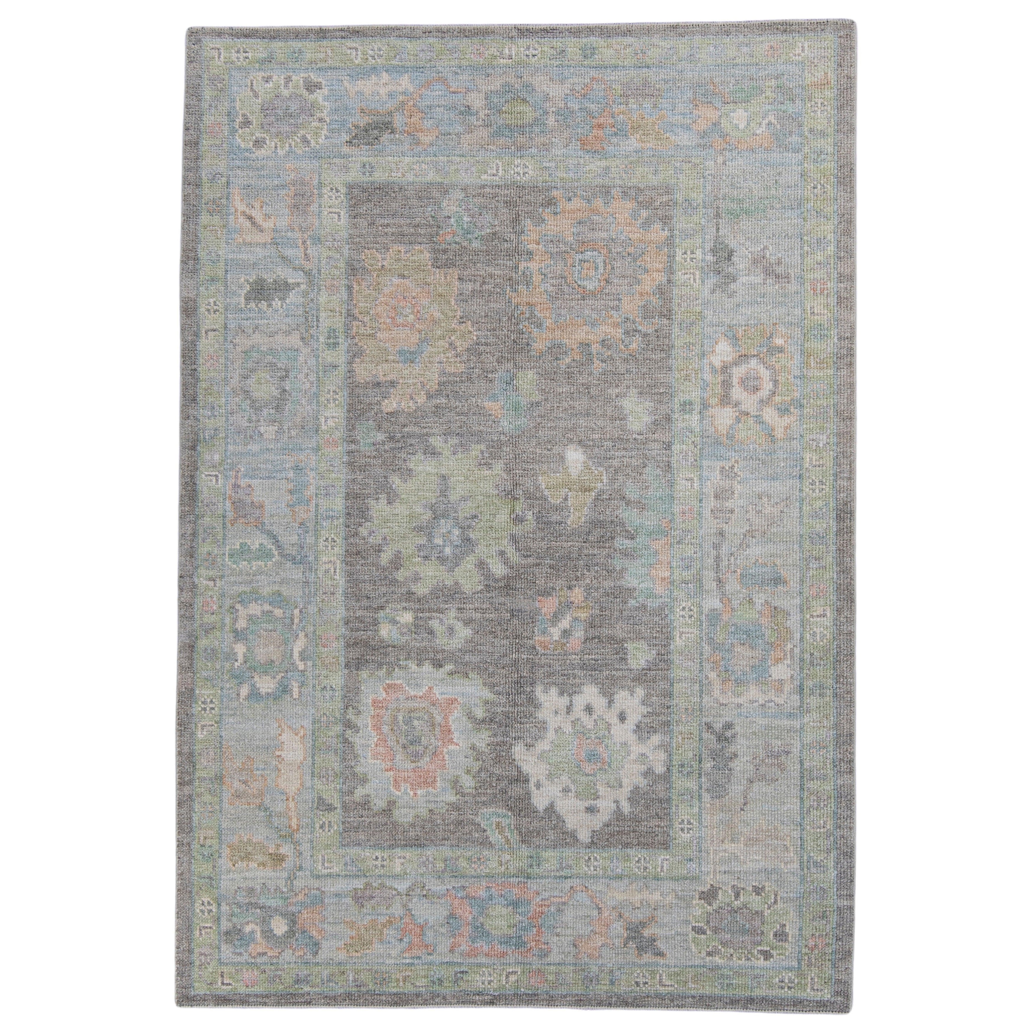 Turkish Oushak Rug 4'4" x 6'3" #16084