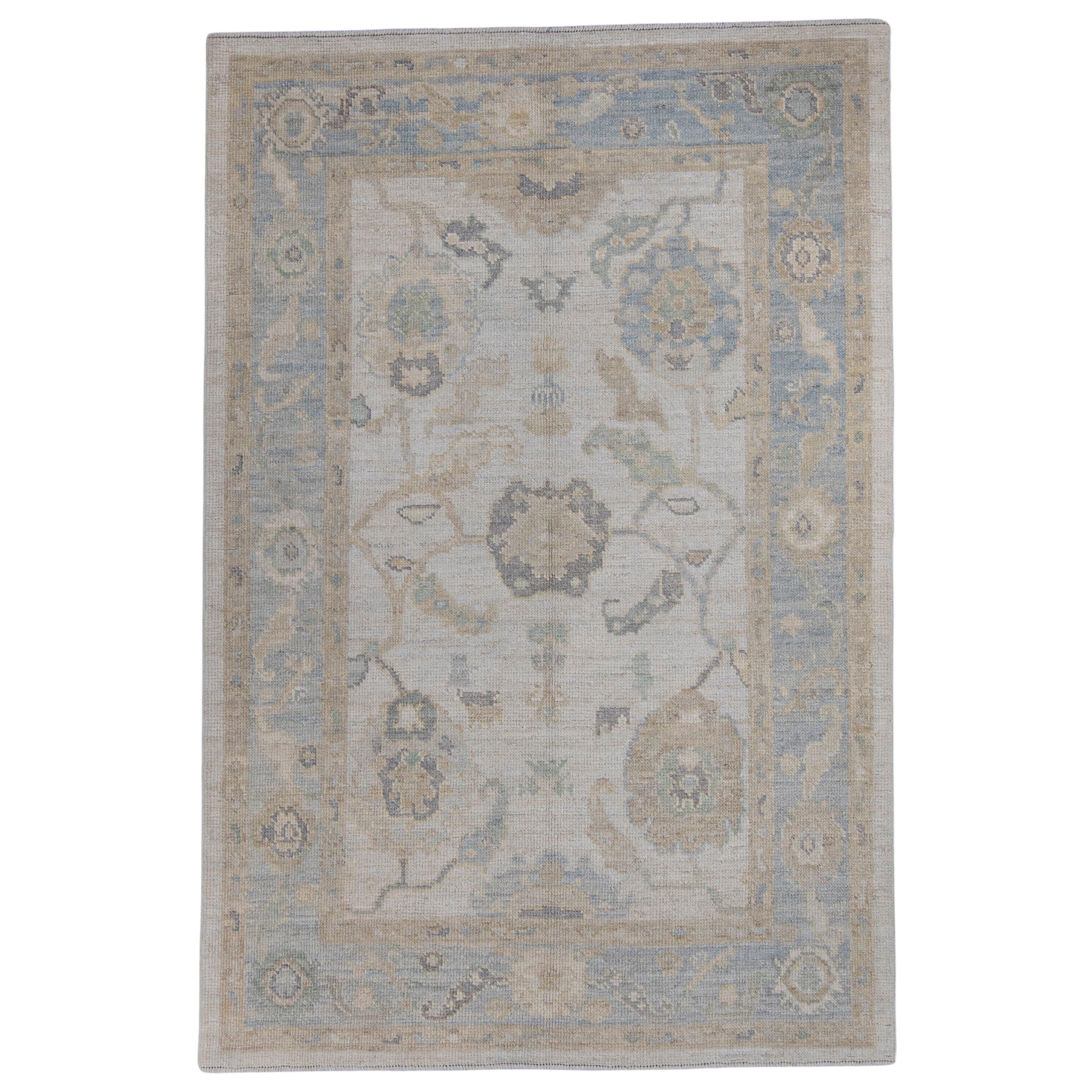 Turkish Oushak Rug 4'2" x 6'3" #16072