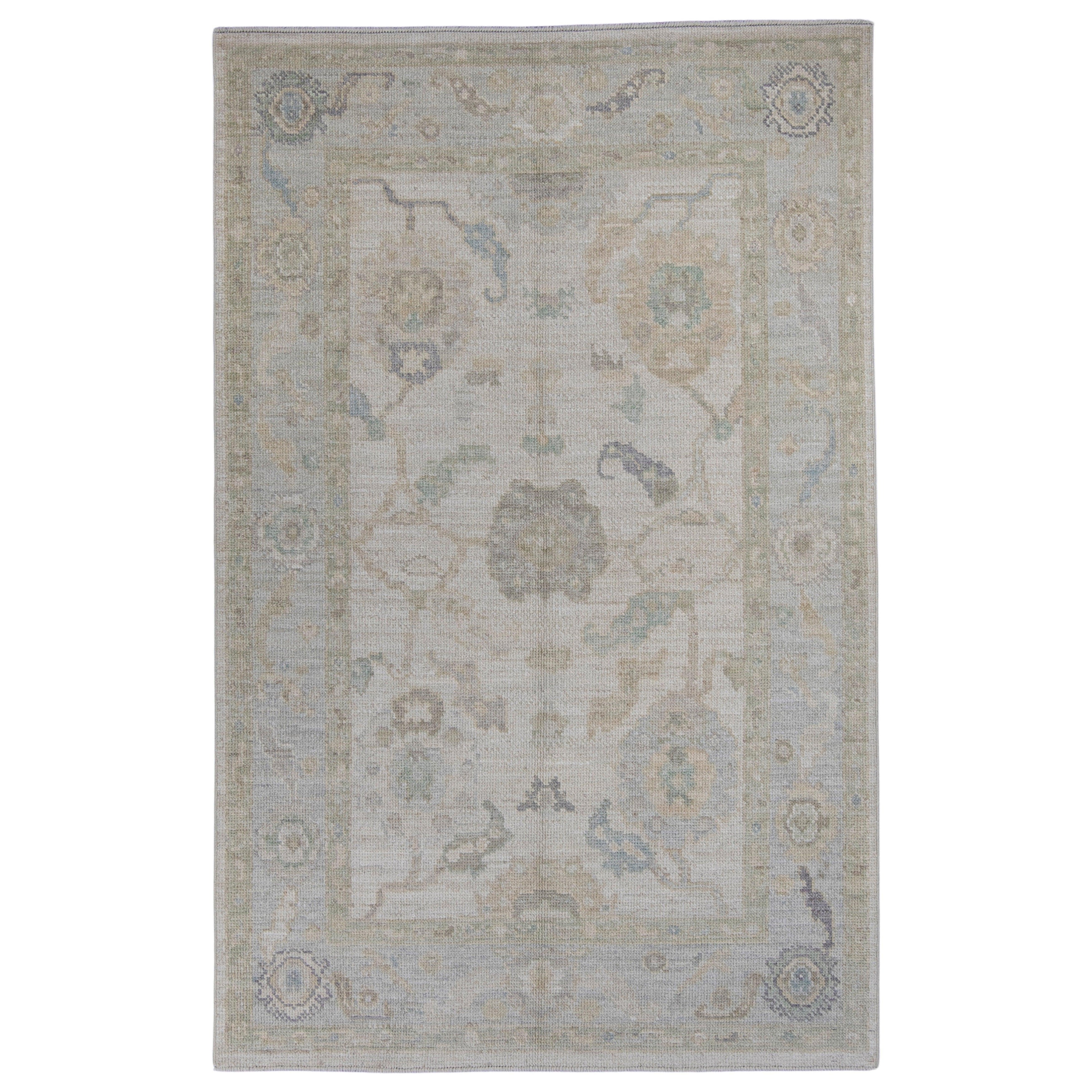 Tapis turc Oushak 4' x 6'3" n° 16047