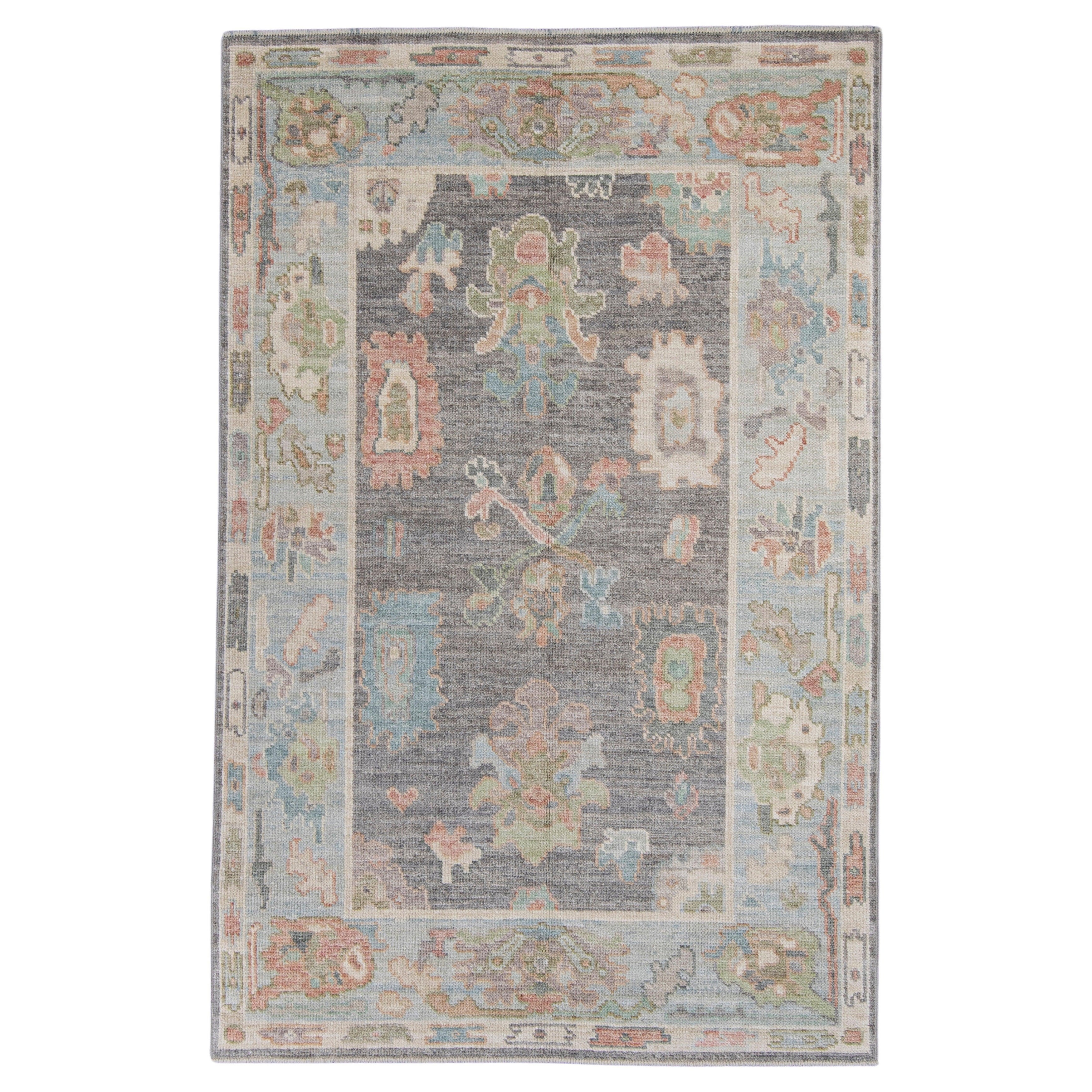Tapis turc Oushak 4' x 6'2" n° 16036
