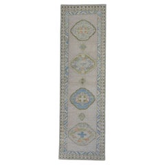 Turkish Oushak Runner Rug 2'5" x 8'3" #16793