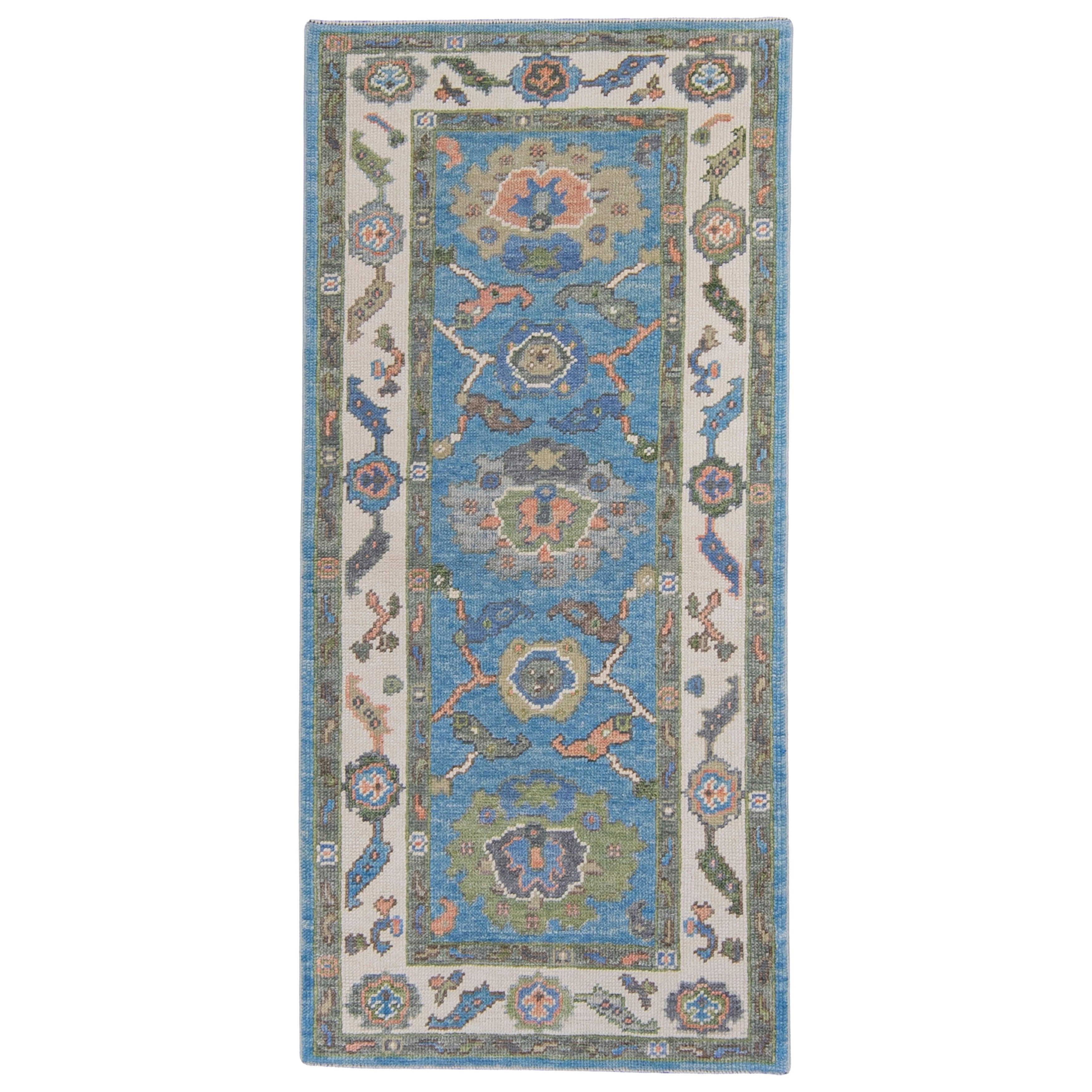 Tapis turc Oushak 2'8" x 6'3" n° 16757