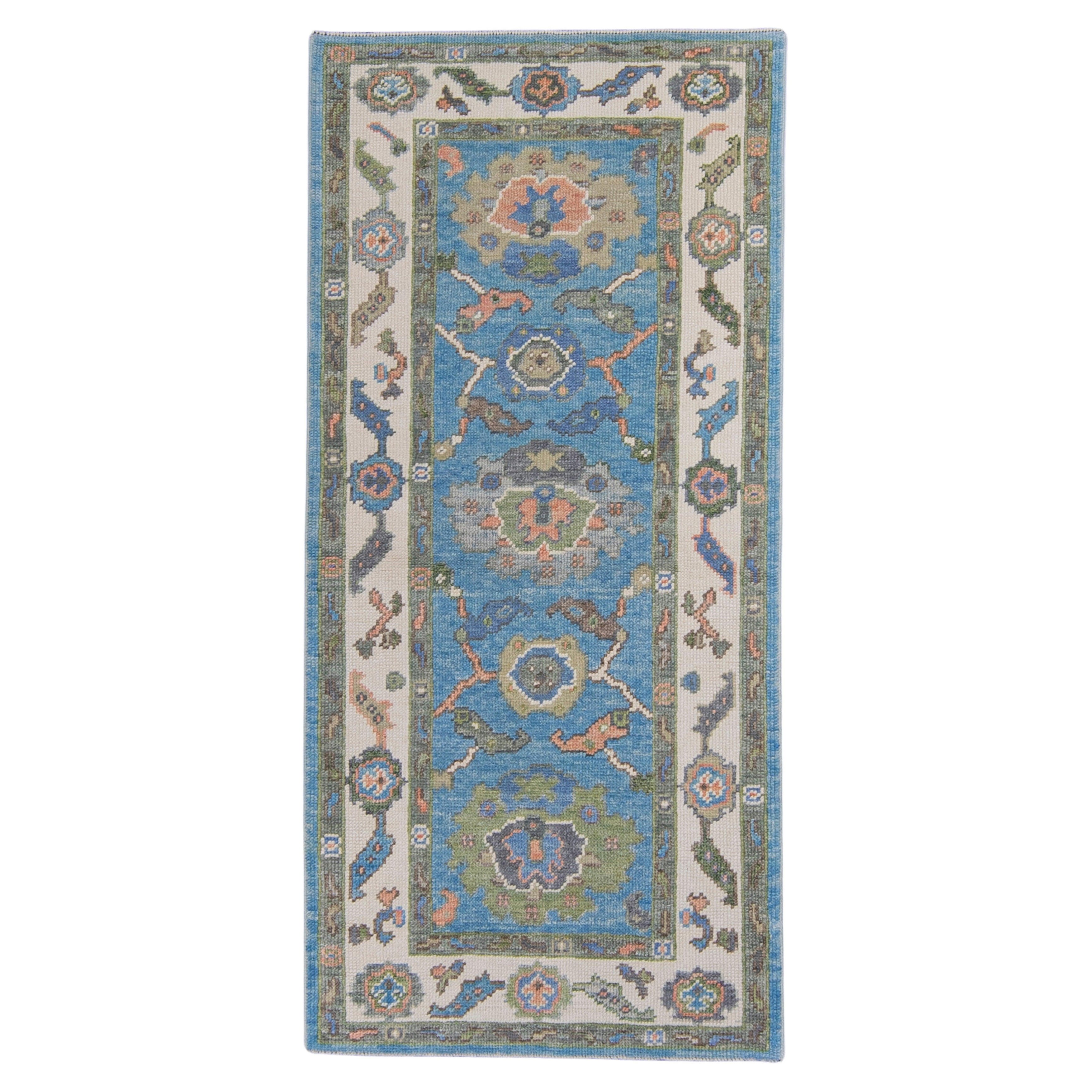 Turkish Oushak Rug 2'10" x 6'1" #16748 For Sale