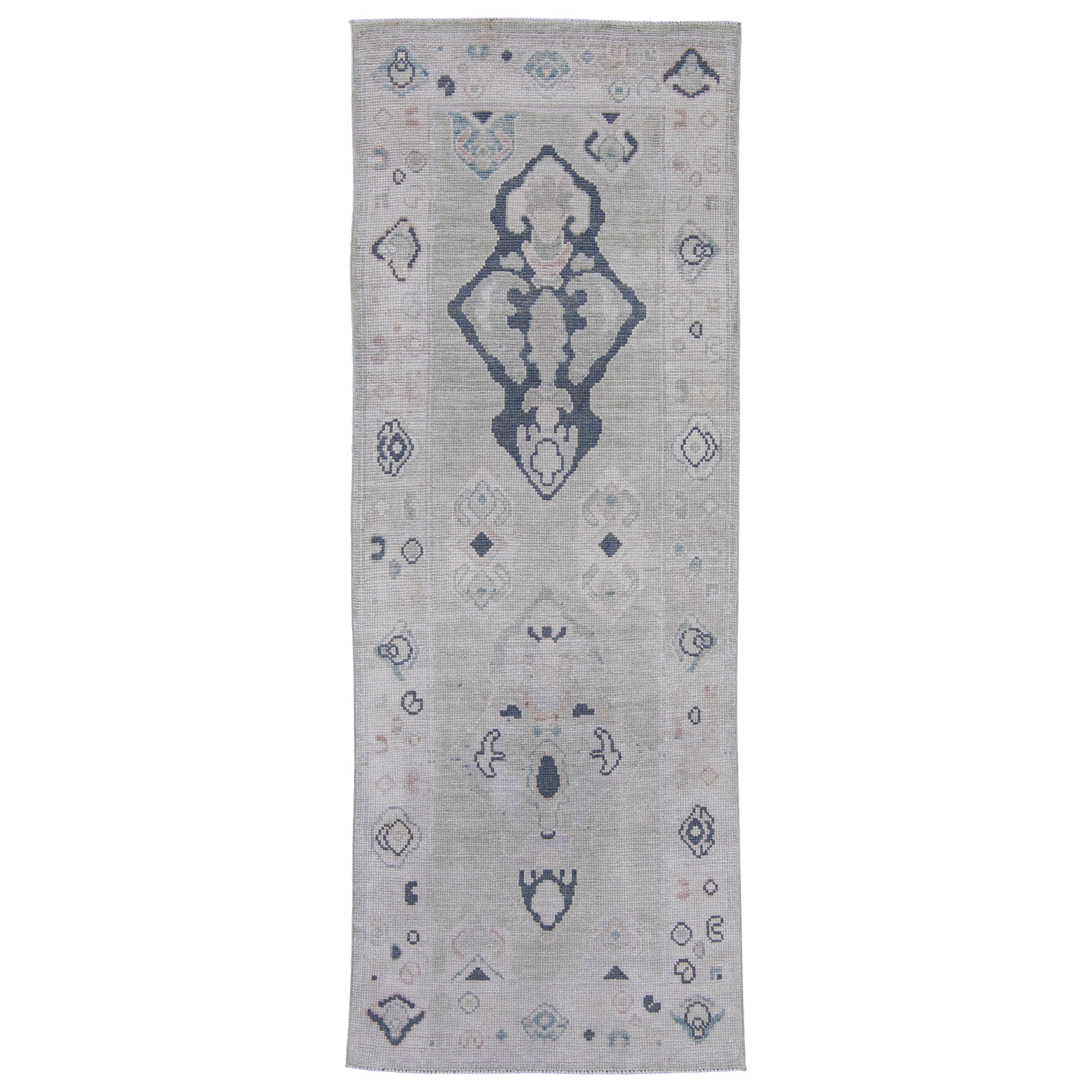 Türkischer Oushak-Teppich 2'10" x 7'8" #16944