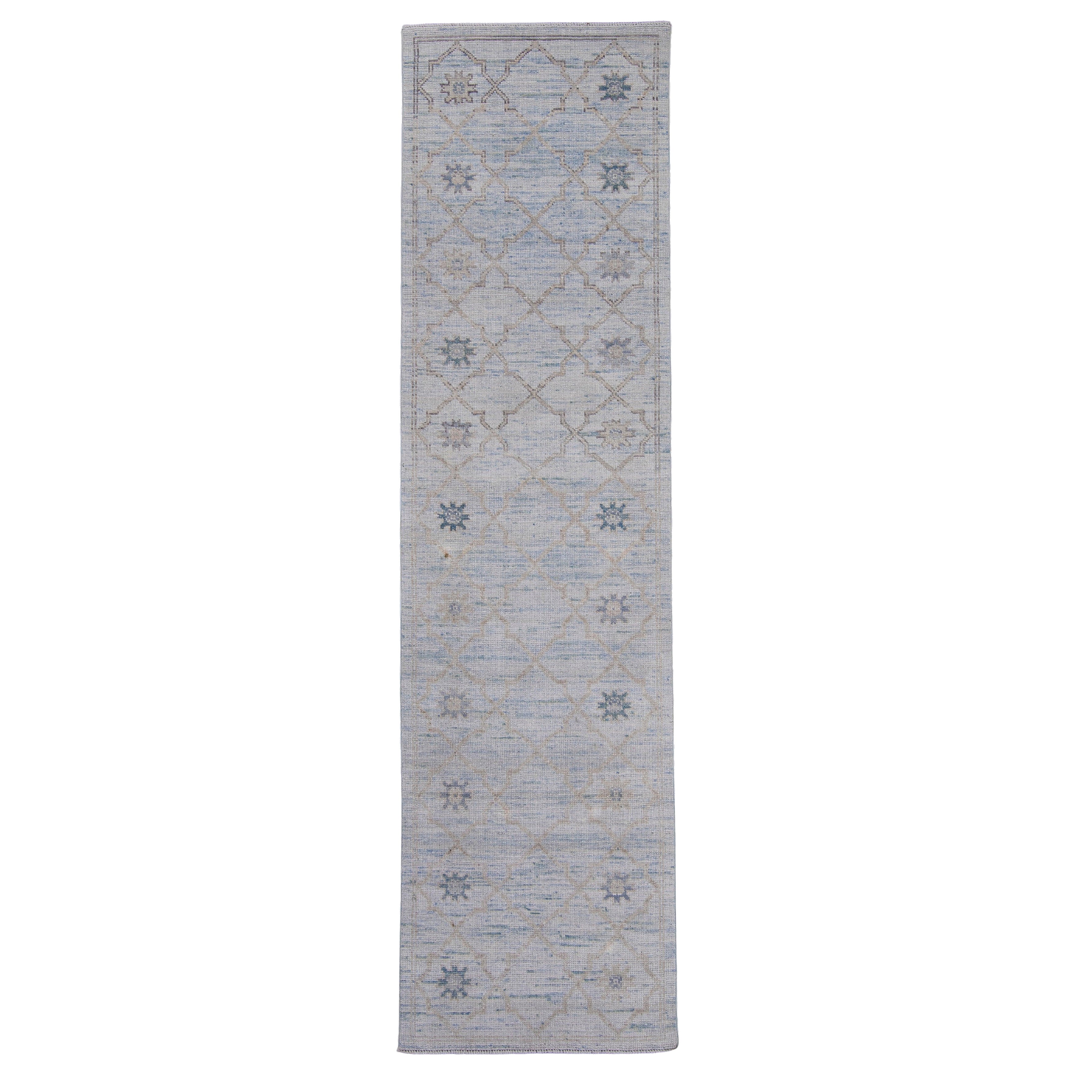 Turkish Oushak Rug 2'10" x 10'7" #16929