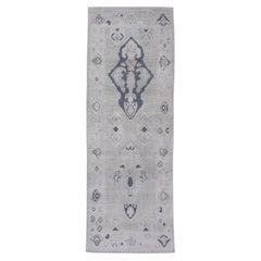 Alfombra turca Oushak 2'9" x 7'7" #16927