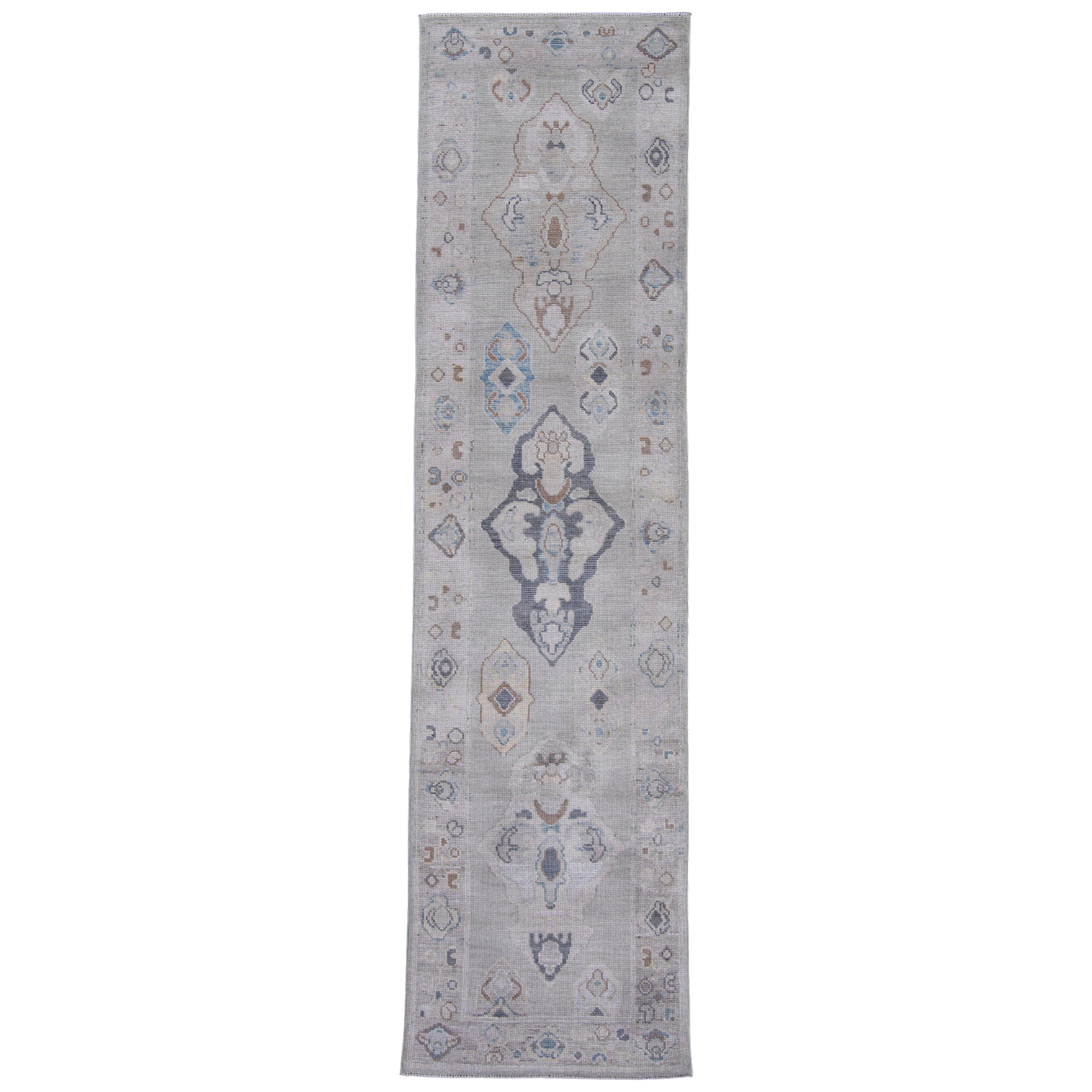 Turkish Oushak Rug 2'10" x 10'8" #16923
