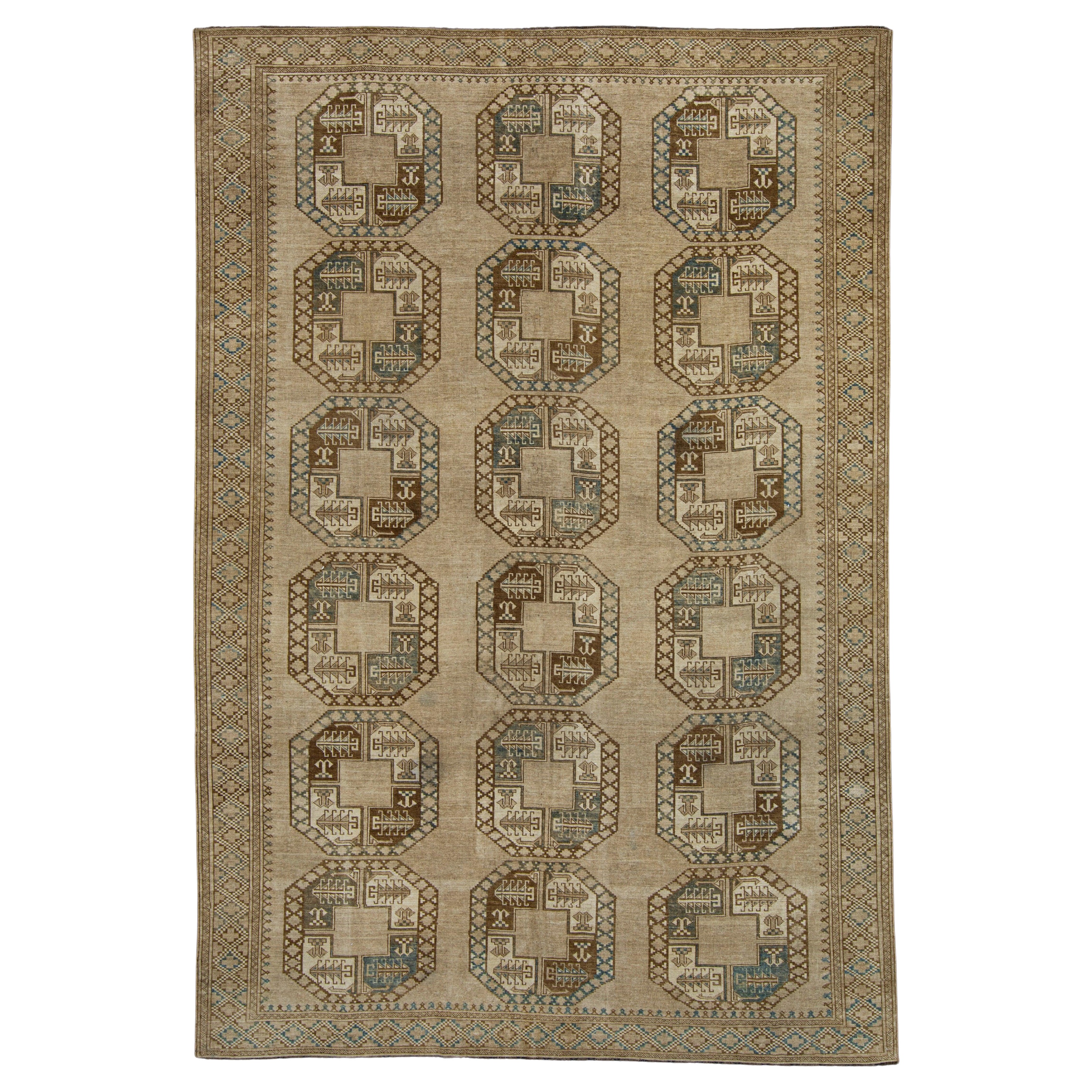 Tapis turc vintage d'Anatolie 7' x 10'5" n° 16800