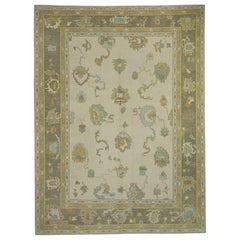 Tapis turc Oushak 7'10" x 10'6" n° 16682