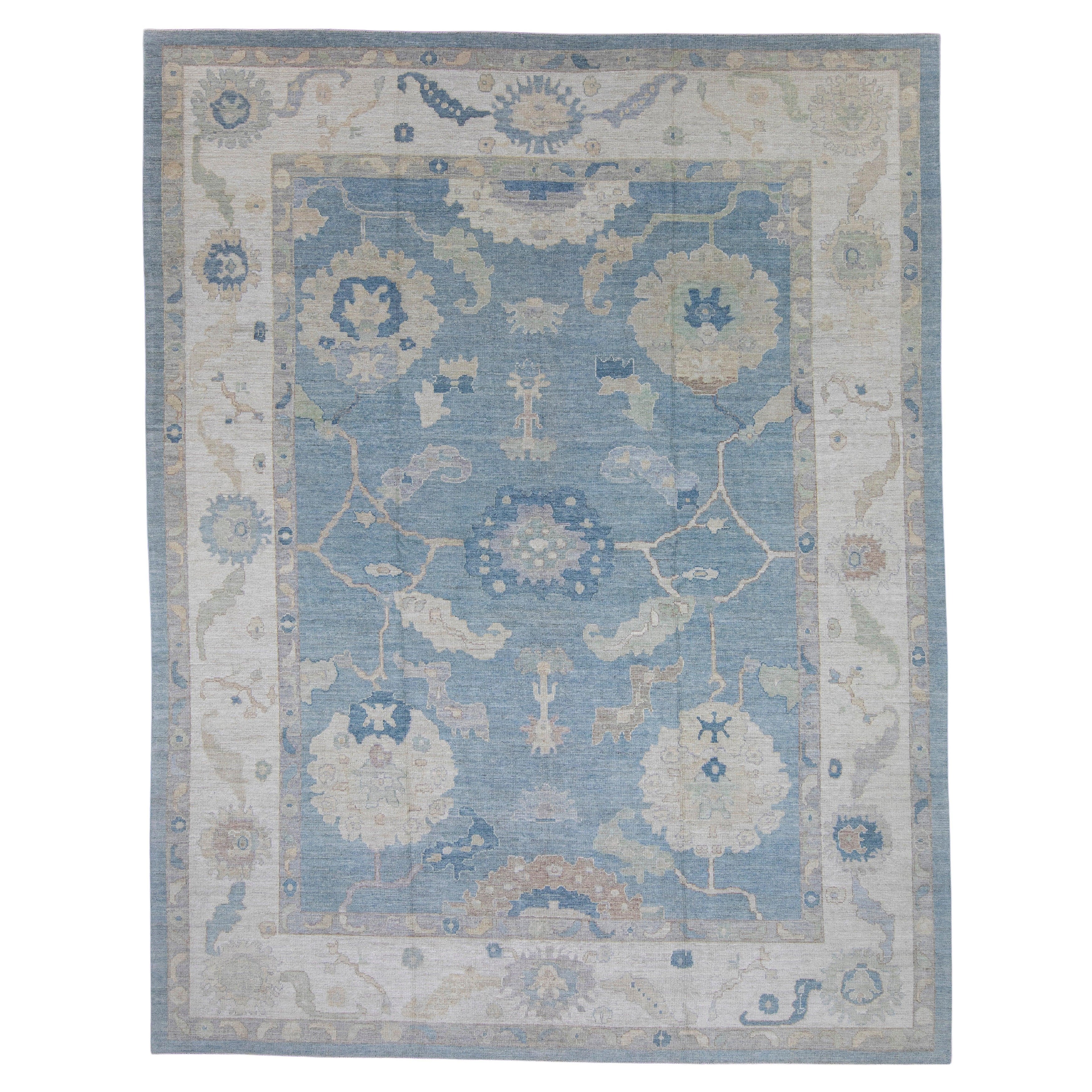 Turkish Oushak Rug 12'1" x 15'6" #16081