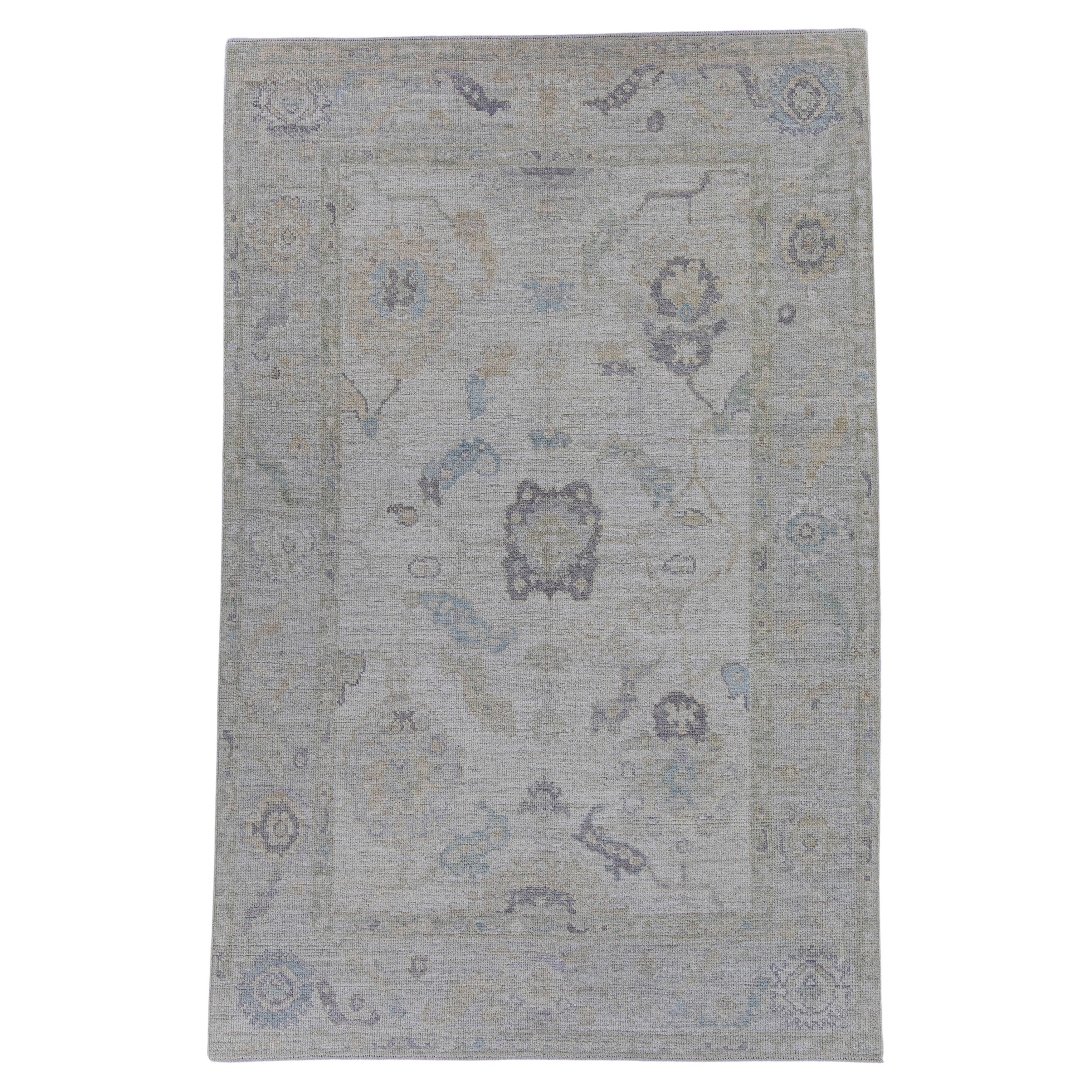 Tappeto Oushak turco 4'11" x 7'7" #16127