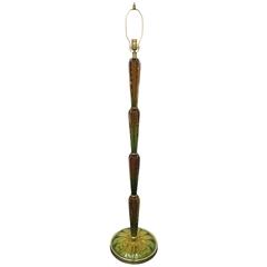 Exceptional Italian Seguso Murano Glass Floor Lamp