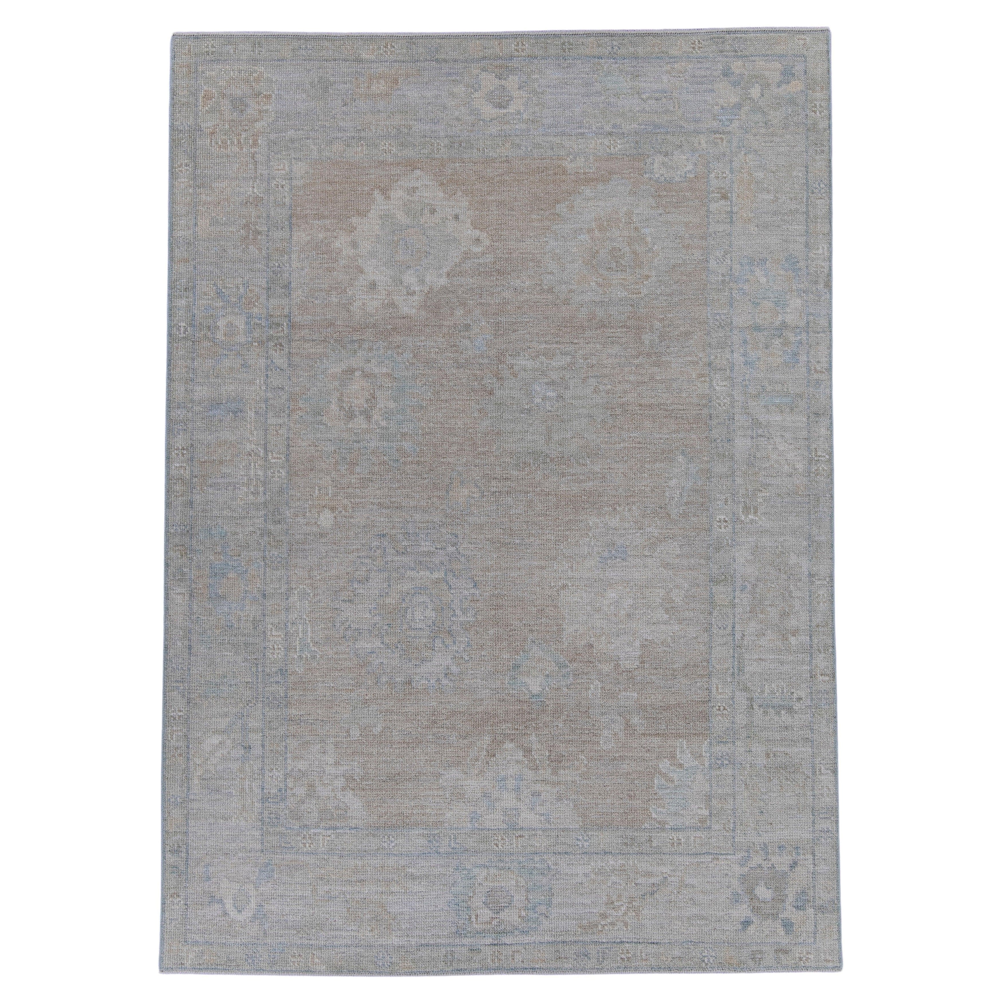 Turkish Oushak Rug 5' x 6'11" #16070