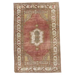 Tapis turc vintage d'Anatolie 5'3" x 7'11" n° 16854