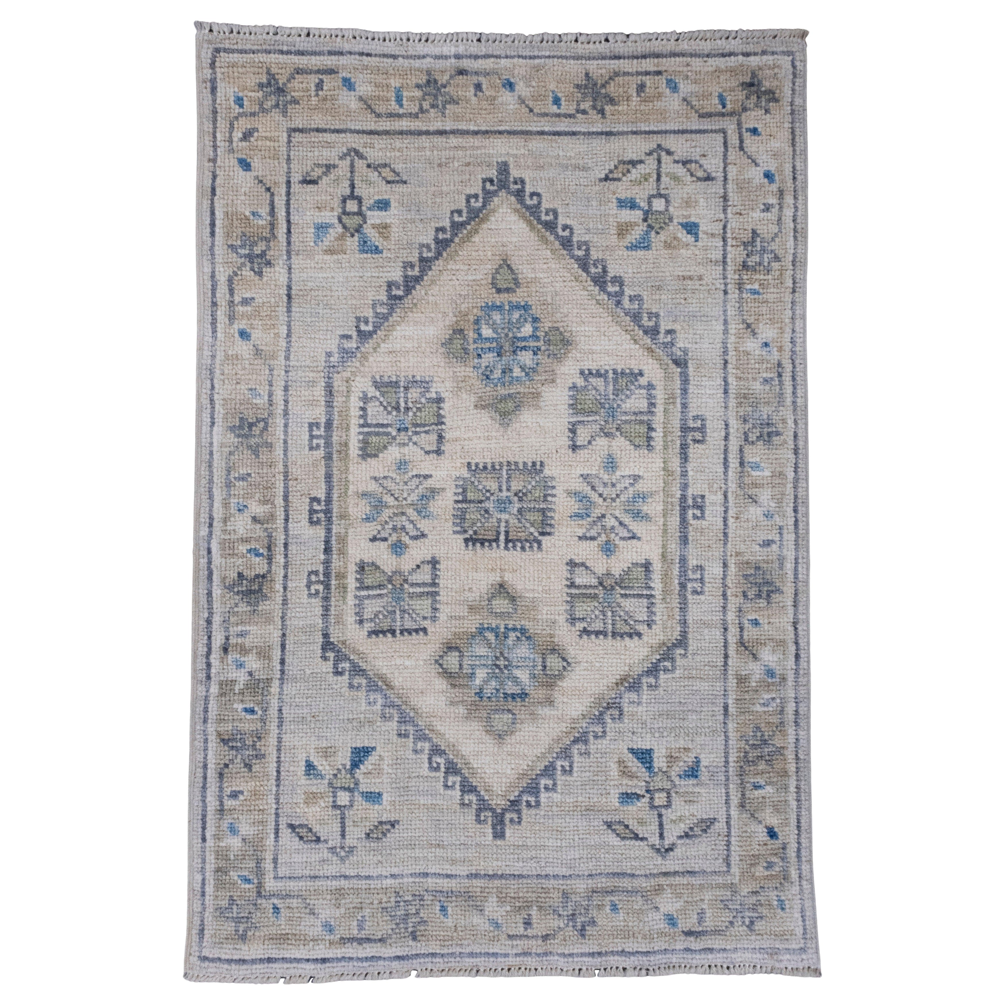 Oriental Handmade Oushak Rug 2'2" x 3'3" #9012