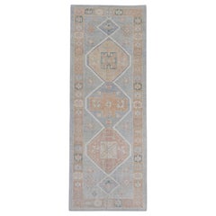 Tappeto Oushak Runner turco 4'2" x 10'11" #16791
