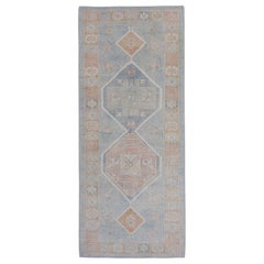 Tapis de couloir turc Oushak 4'3" x 9'11" n° 16740