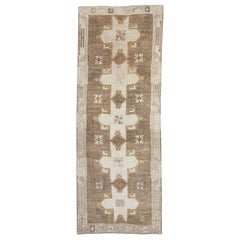 Tapis de couloir turc vintage d'Anatolie 4'10" x 13' n° 16674