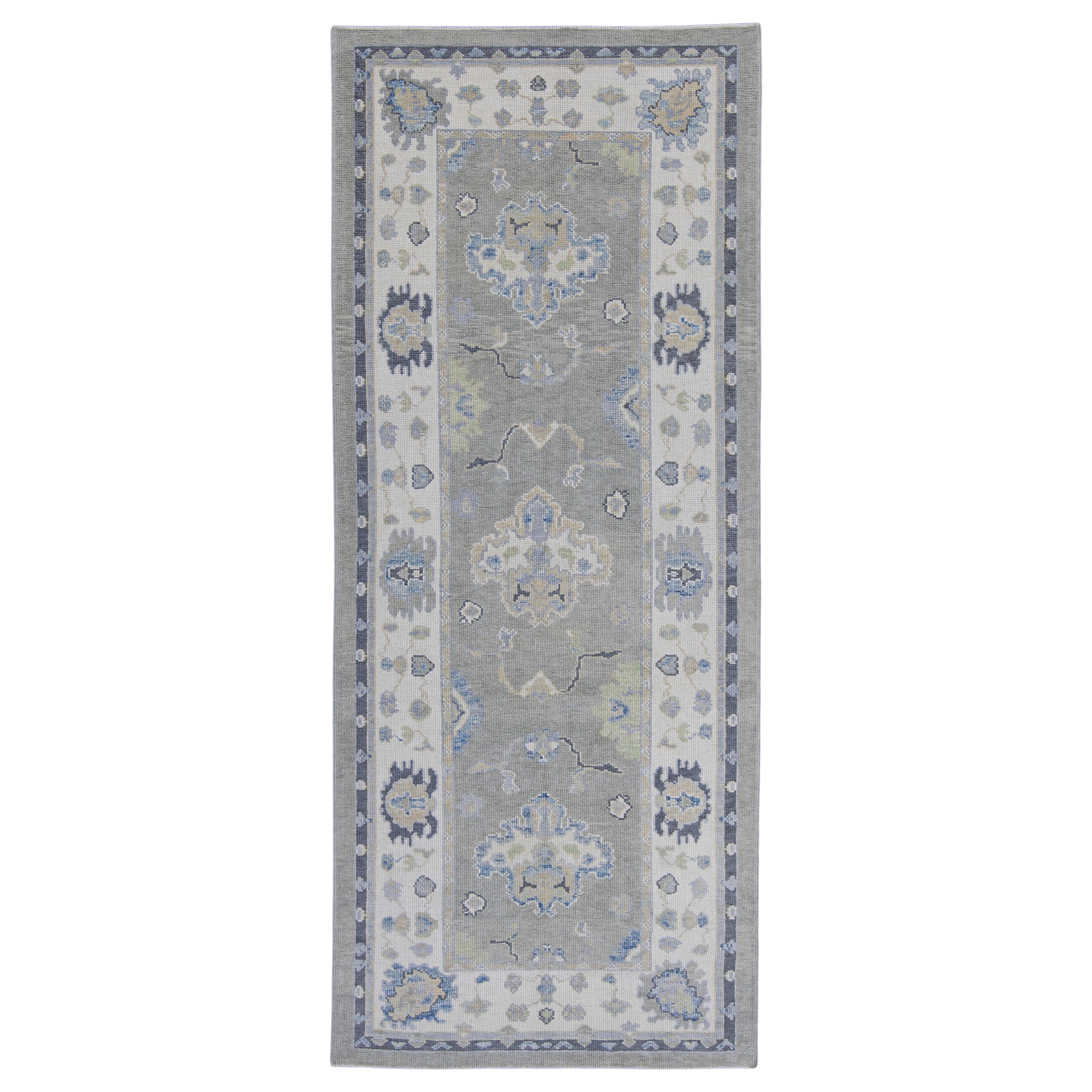 Turkish Oushak Runner Rug 4' x 9'8" #16658