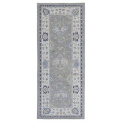 Türkischer Oushak-Läufer 4' x 9'8" #16658