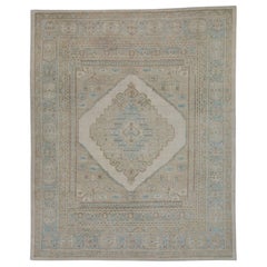 Tappeto Oushak turco dall'aspetto antico 8'6" x 10'5" #16774
