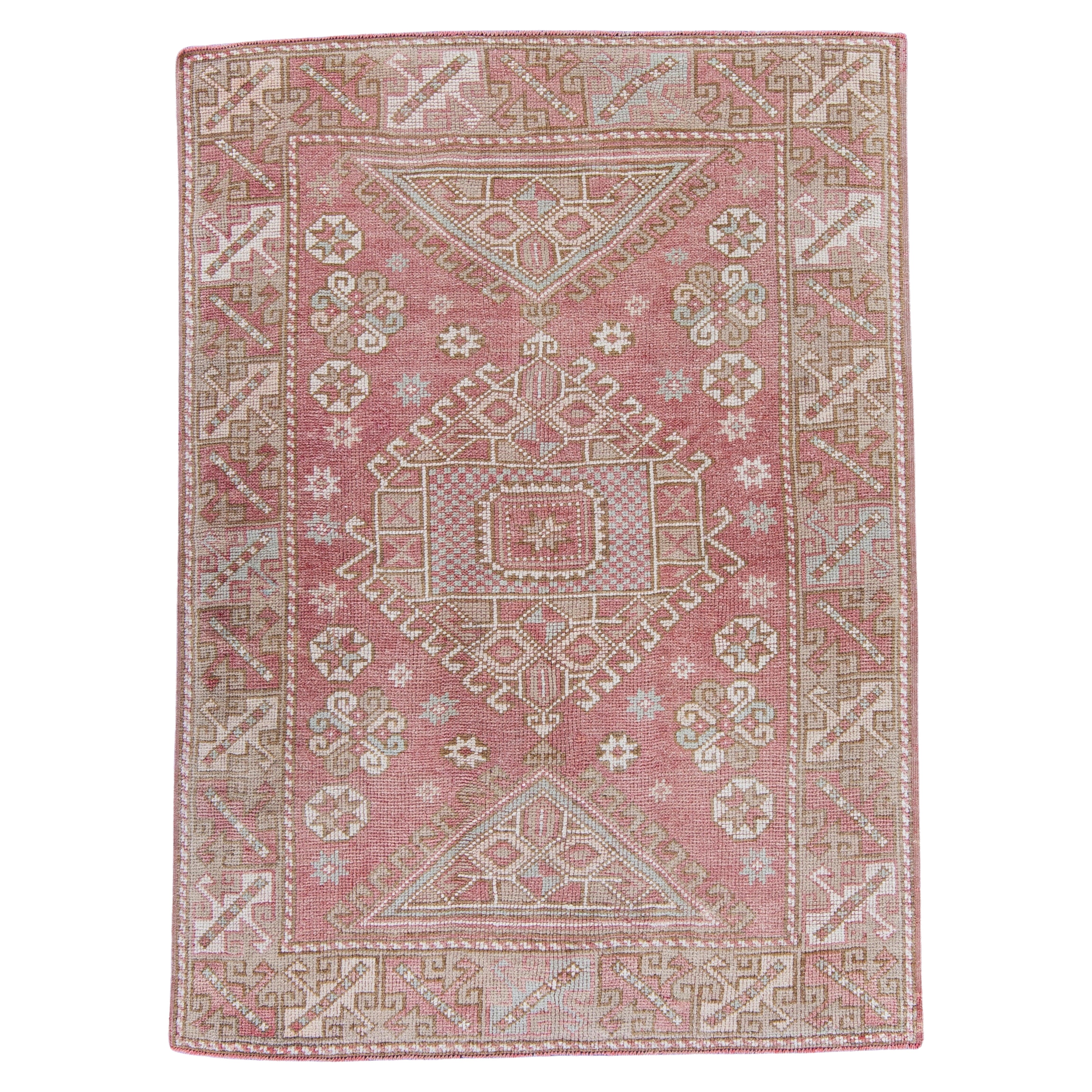 Türkischer Anatolischer Vintage-Teppich 4'5" x 6'1" #16806