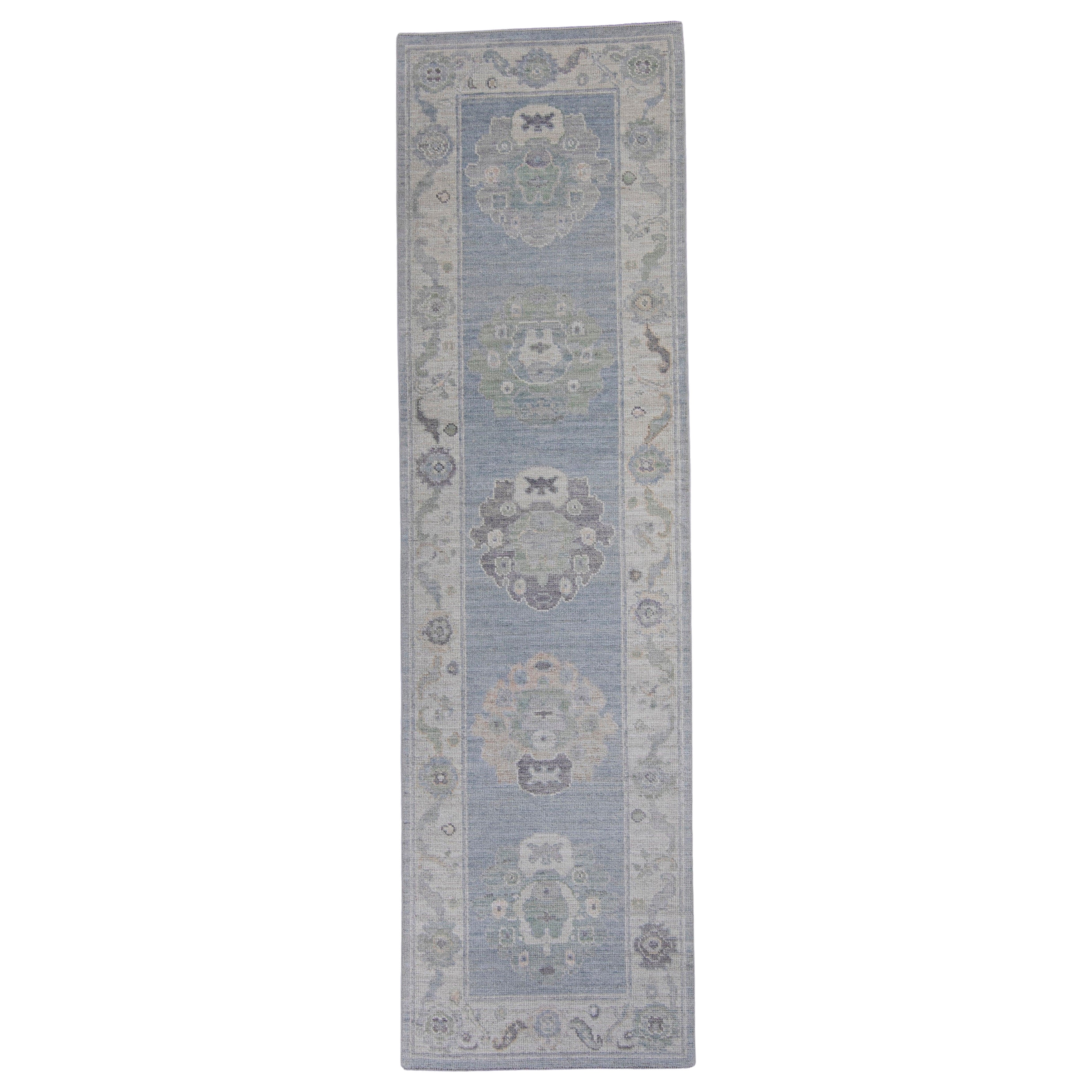Türkischer Oushak-Läufer 2'10" x 10'1" #16244