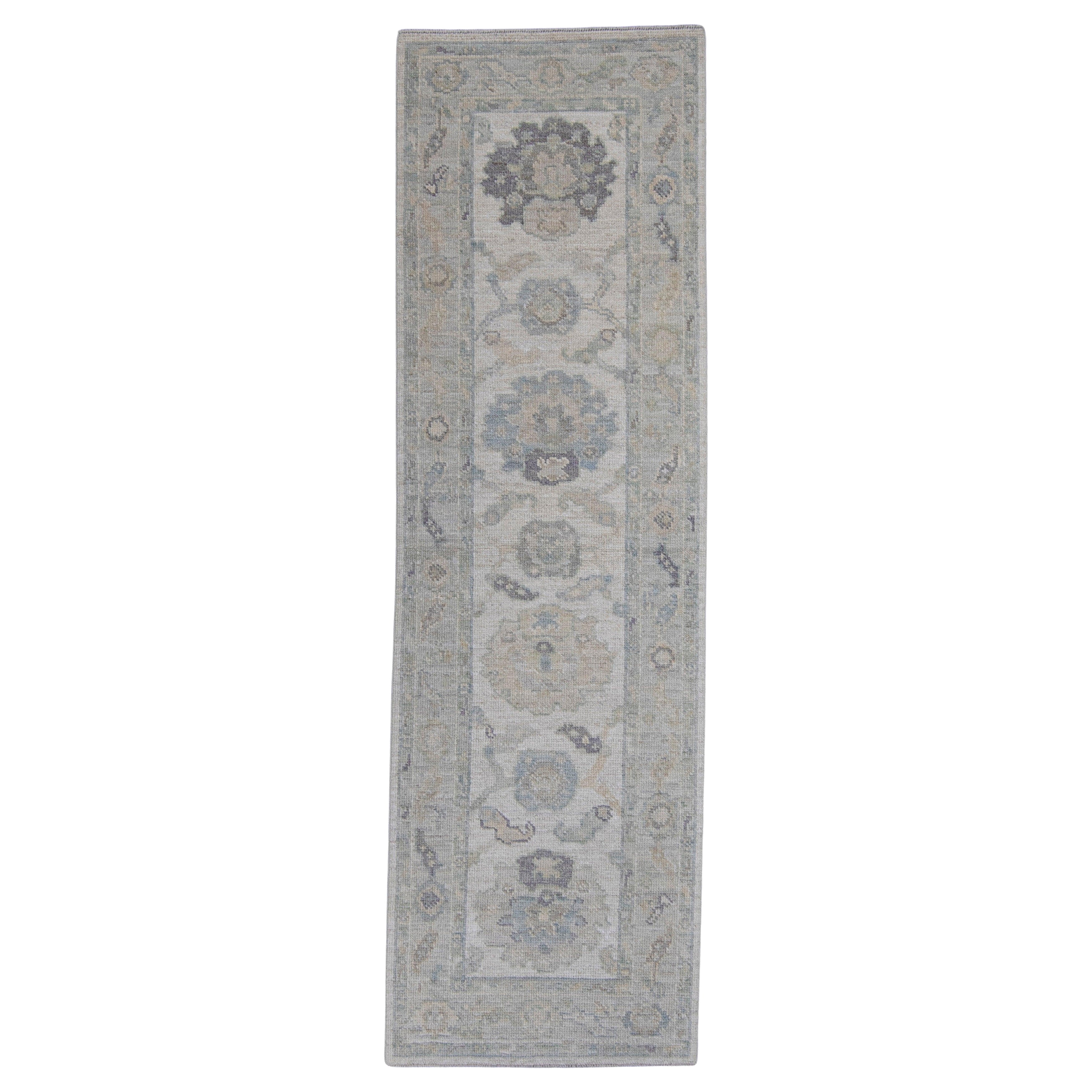 Turkish Oushak Runner Rug 2'5" x 7'10" #16233