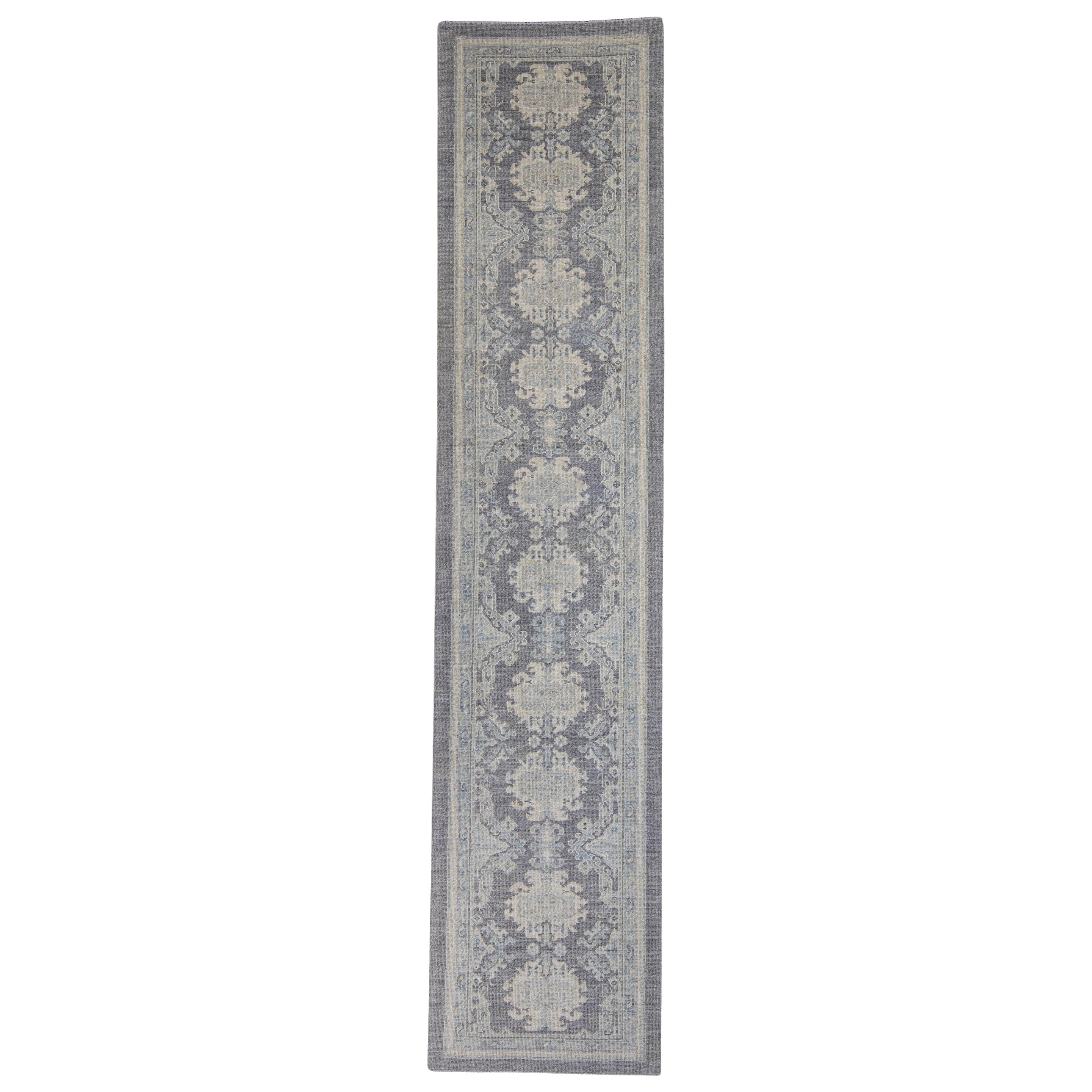 Turkish Oushak Runner Rug 3'1" x 13'9" #16223