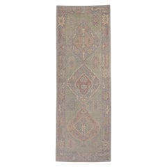 Tappeto Oushak Runner turco 2'11" x 8'2" #16606