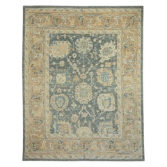 Türkischer antiker Oushak-Teppich im türkischen Look 8' x 10'3" #16033