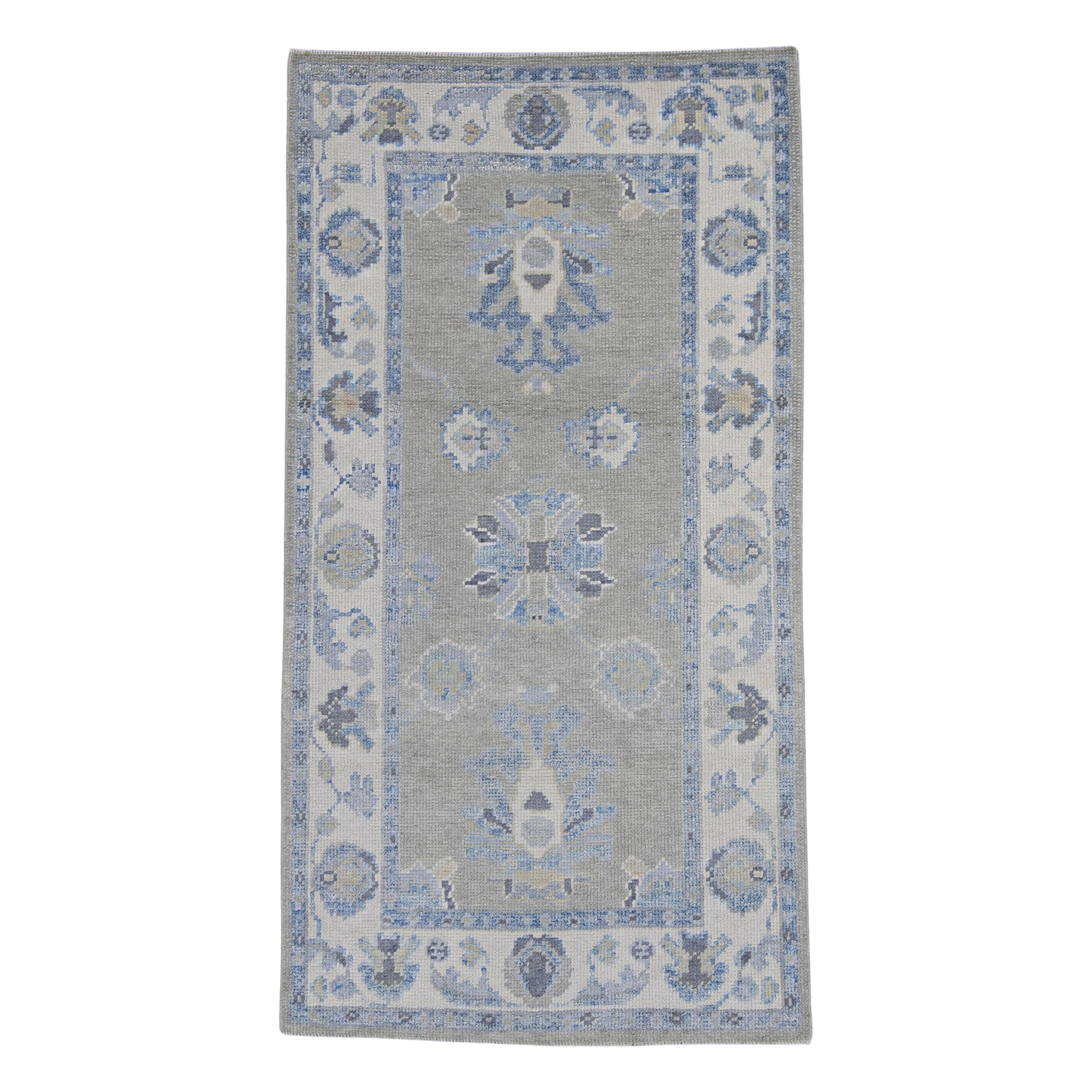 Tappeto Oushak turco 2'10" x 5'4" #16587